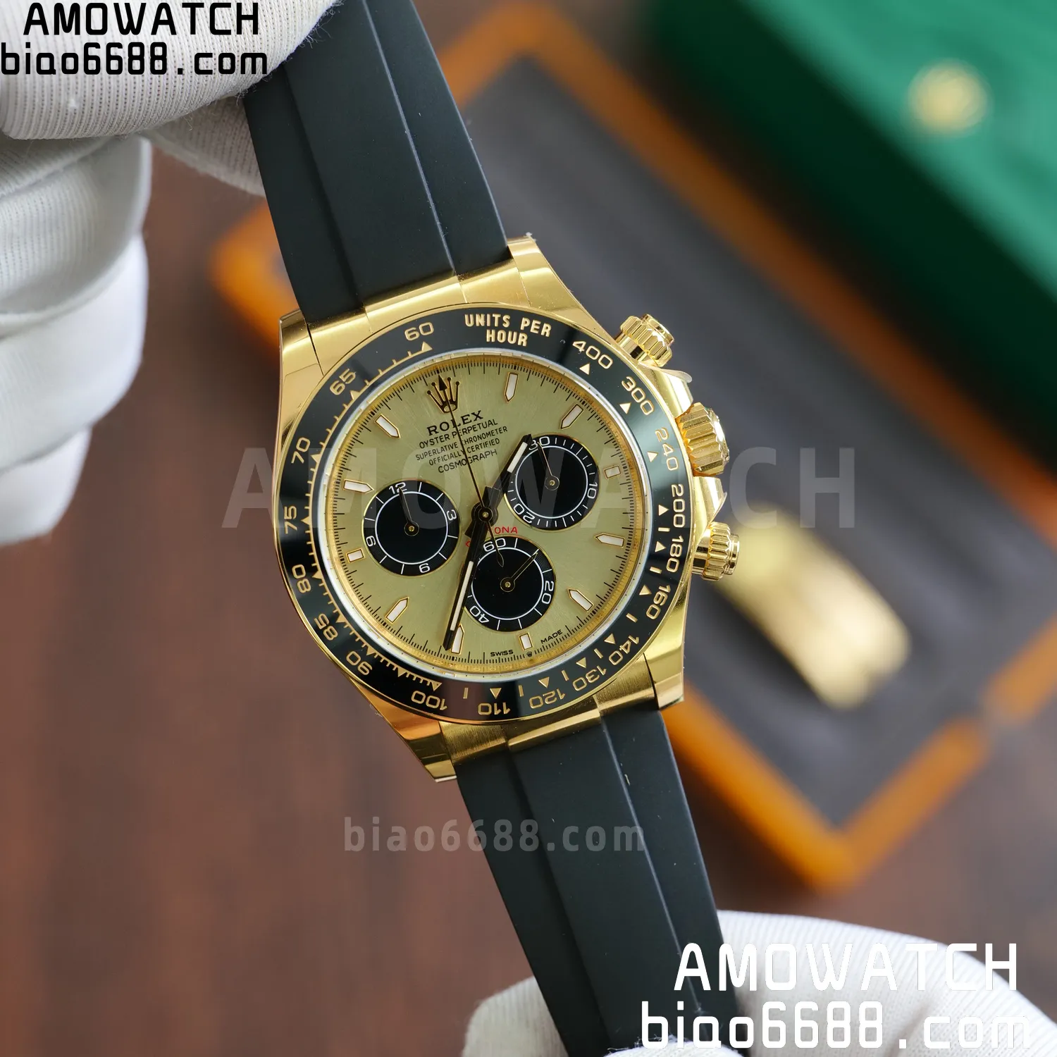 Rolex Daytona 126518 YG ARF 1:1 Best Edition YG Stick Dial on Oysterflex Strap DD4131 V2 (Weighted) 160g 59 729353179cac181 AMO Watch