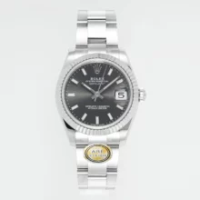 Rolex DateJust 31 278274 ARF 1:1 Best Edition 904L Steel Silver Diamonds Dial on SS Oyster Bracelet