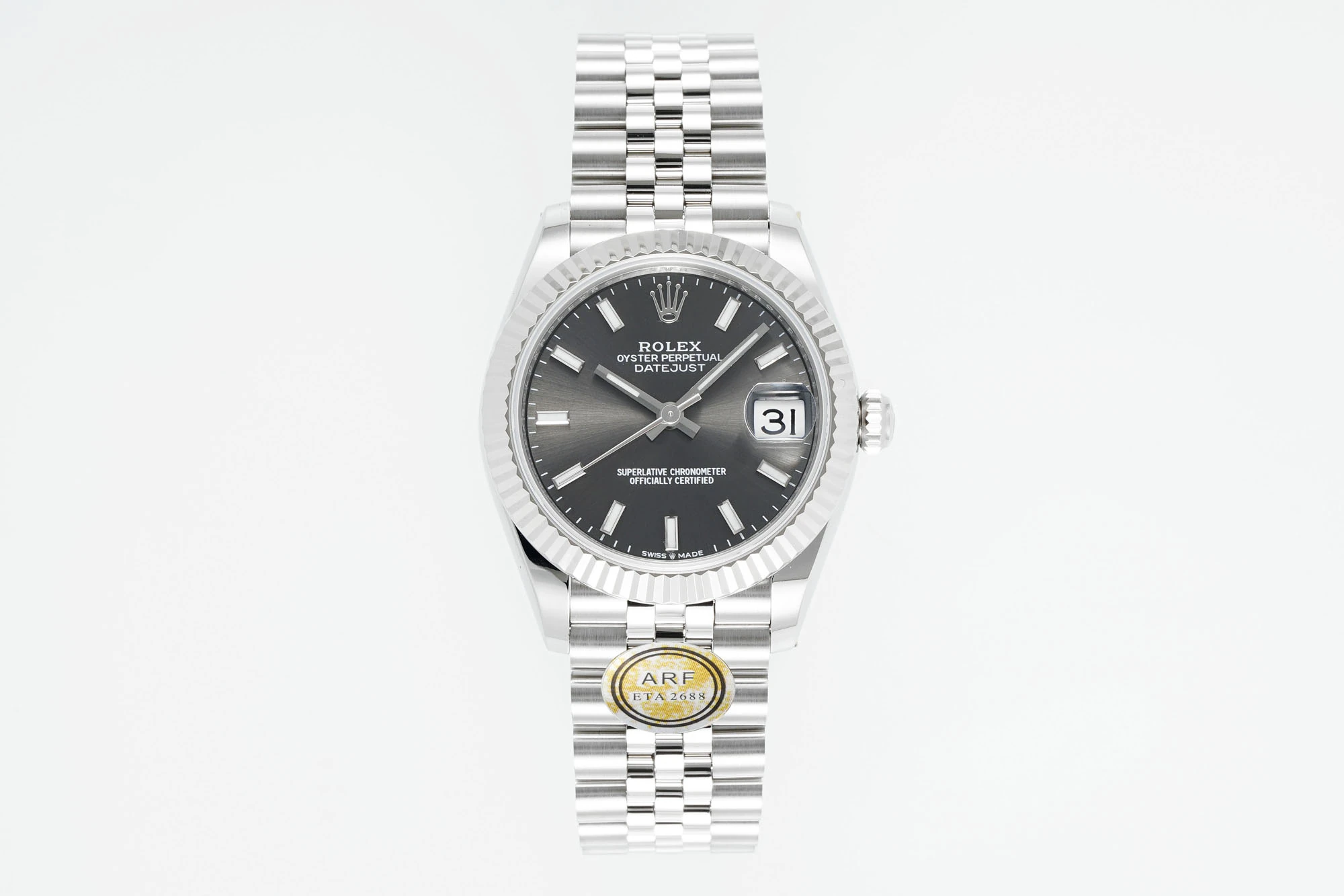 Rolex DateJust 31 278274 ARF 1:1 Best Edition 904L Steel Grey Dial on SS Jubilee Bracelet 19 7886f75a84c99ee AMO Watch