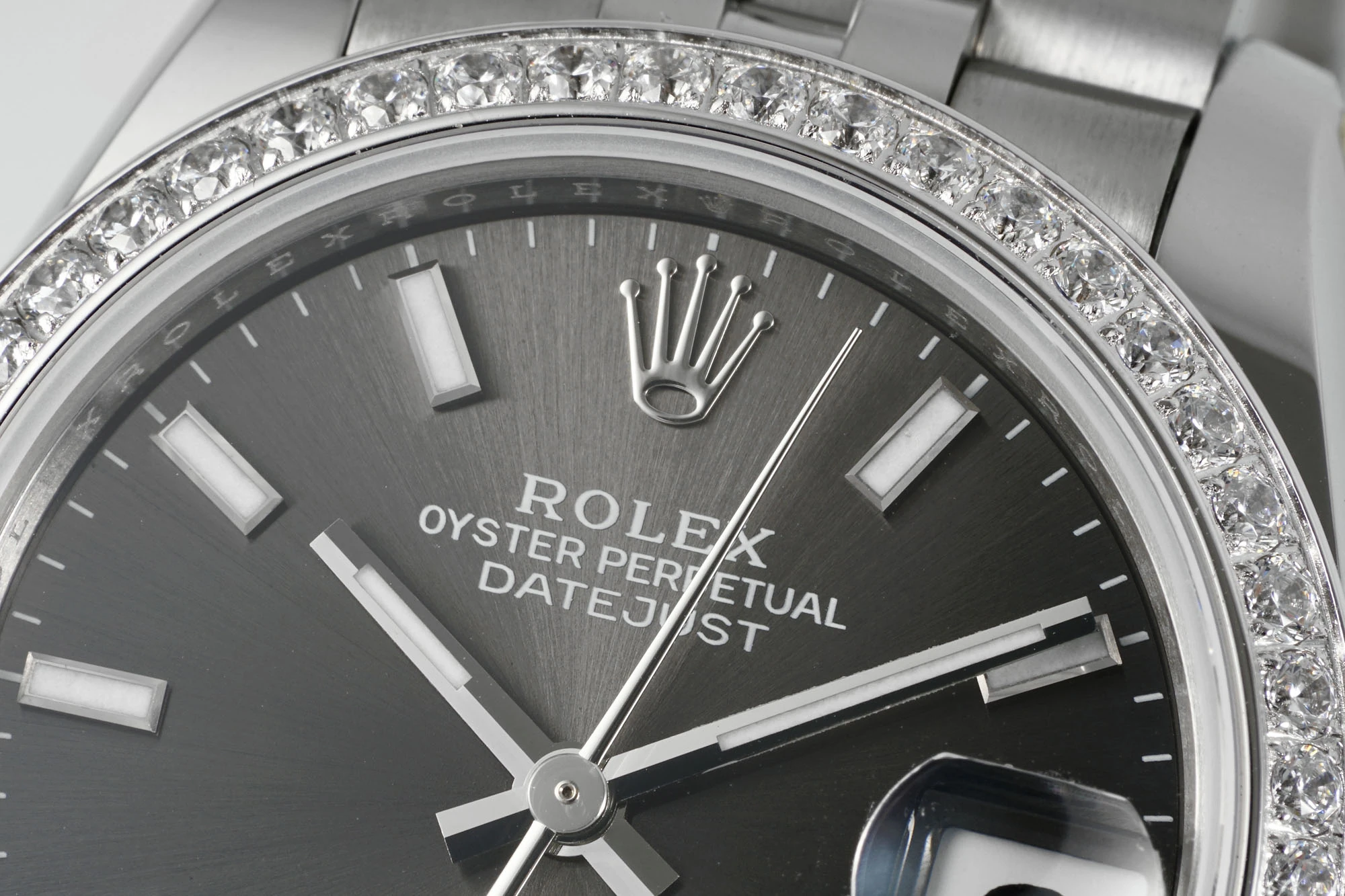 Rolex DateJust 31 278384 ARF 1:1 Best Edition 904L Steel Grey Dial Diamond bezel on SS Jubilee Bracelet 21 78a5e278a01a837 AMO Watch