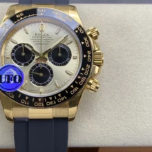 Rolex Daytona 126518 YG UFO 1:1 Best Edition Tiffany Stick Dial on Oysterflex Strap UF4131 (Free Sprung)