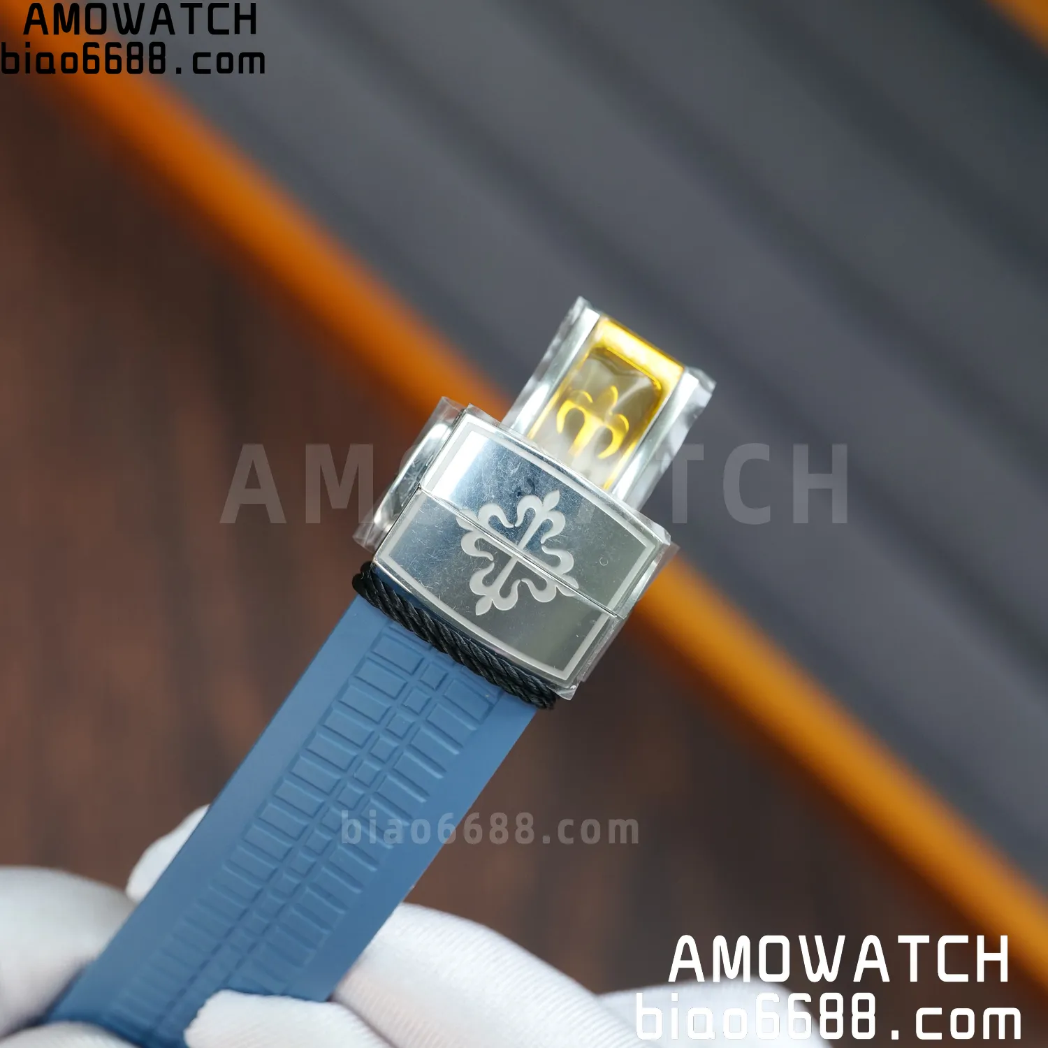 PP Aquanaut 5164G SS ZF 1:1 Best Edition Blue Dial on Blue Rubber Strap A324 84 7ce6bef8580b6af AMO Watch