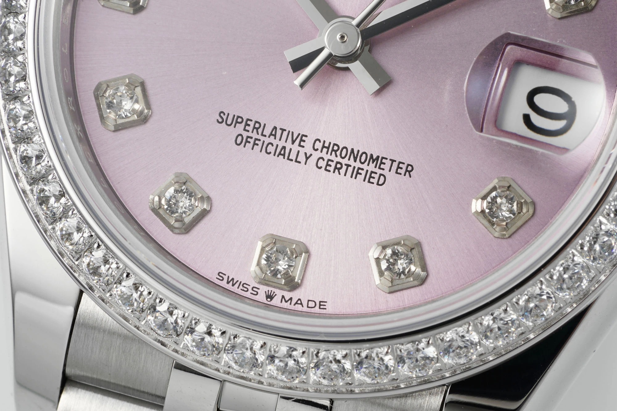 Rolex DateJust 31 278384 ARF 1:1 Best Edition 904L Steel Pink Diamond Dial Diamond bezel on SS Jubilee Bracelet 22 7d1078a0d73d60a AMO Watch