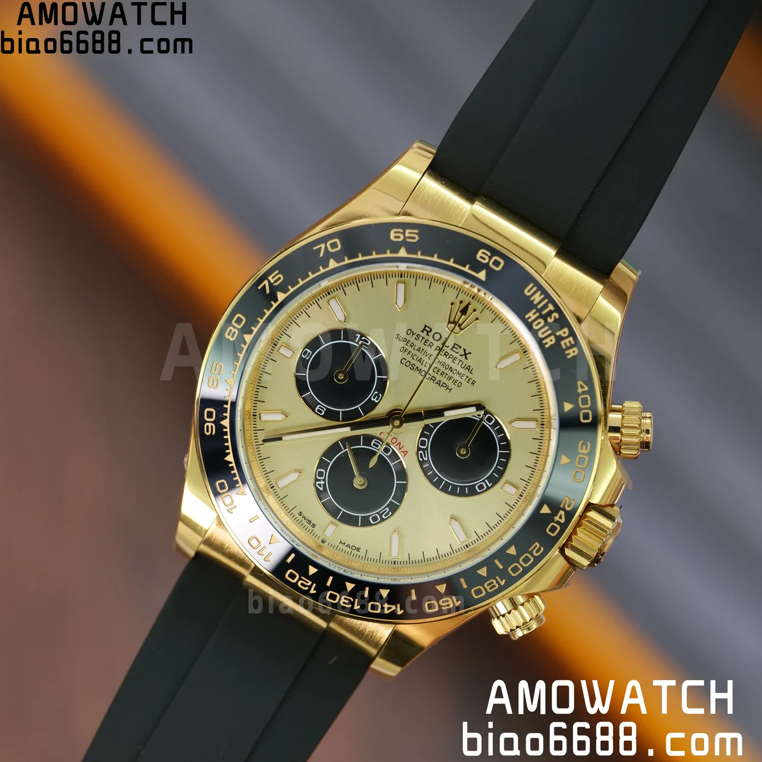 Rolex Daytona 126518 YG ARF 1:1 Best Edition YG Stick Dial on Oysterflex Strap DD4131 V2 (Weighted) 160g 75 7e1655686f7680d AMO Watch