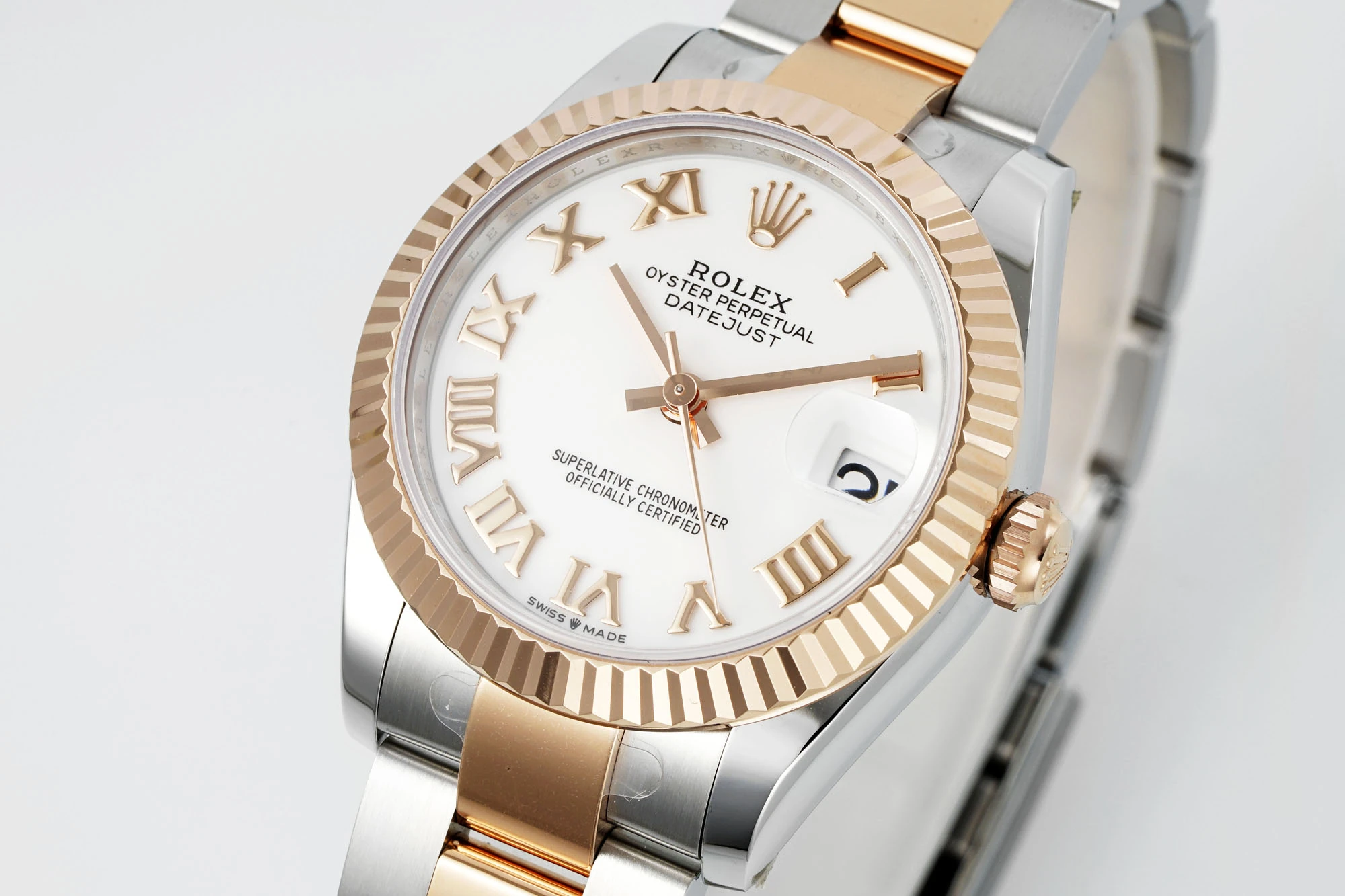 Rolex DateJust 31 278271 ARF 1:1 Best Edition 904L Steel White Roman Dial on SS/RG Oyster Bracelet 23 7ff8272977a2a2a AMO Watch