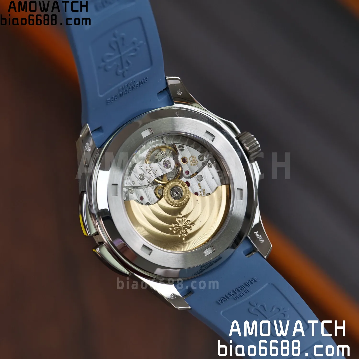 PP Aquanaut 5164G SS ZF 1:1 Best Edition Blue Dial on Blue Rubber Strap A324 82 80099cf701fbf60 AMO Watch