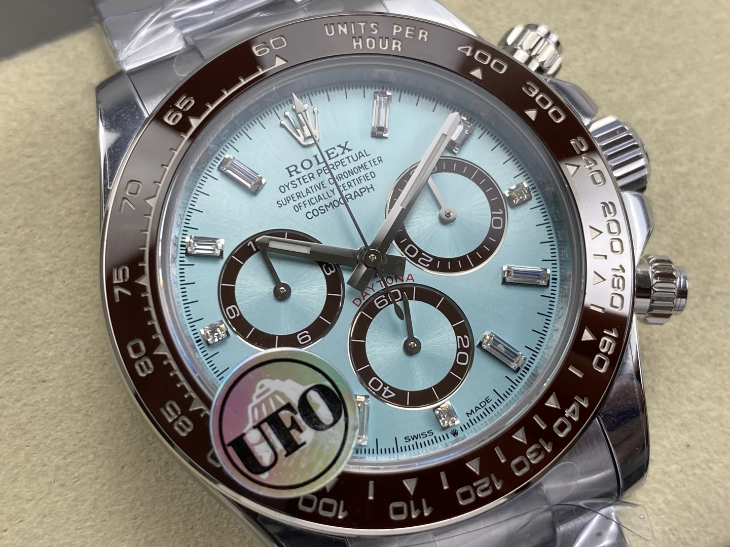 Rolex Daytona 126506 UFO 1:1 Best Edition Ice Blue Dial Diamond on SS Braclet UF4131 (Free Sprung)172g 26 8047887d455e32e AMO Watch