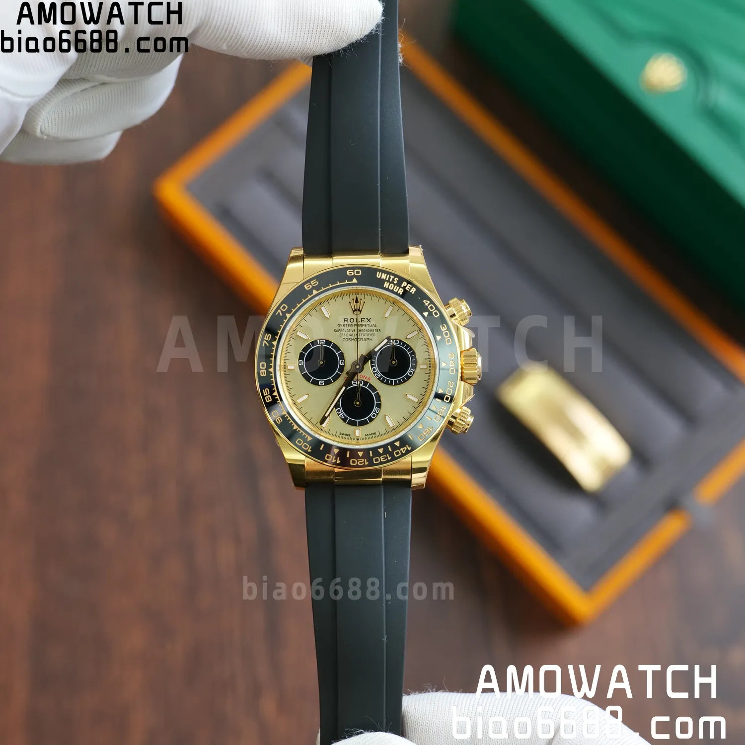 Rolex Daytona 126518 YG ARF 1:1 Best Edition YG Stick Dial on Oysterflex Strap DD4131 V2 (Weighted) 160g 58 82218a87c9afab2 AMO Watch