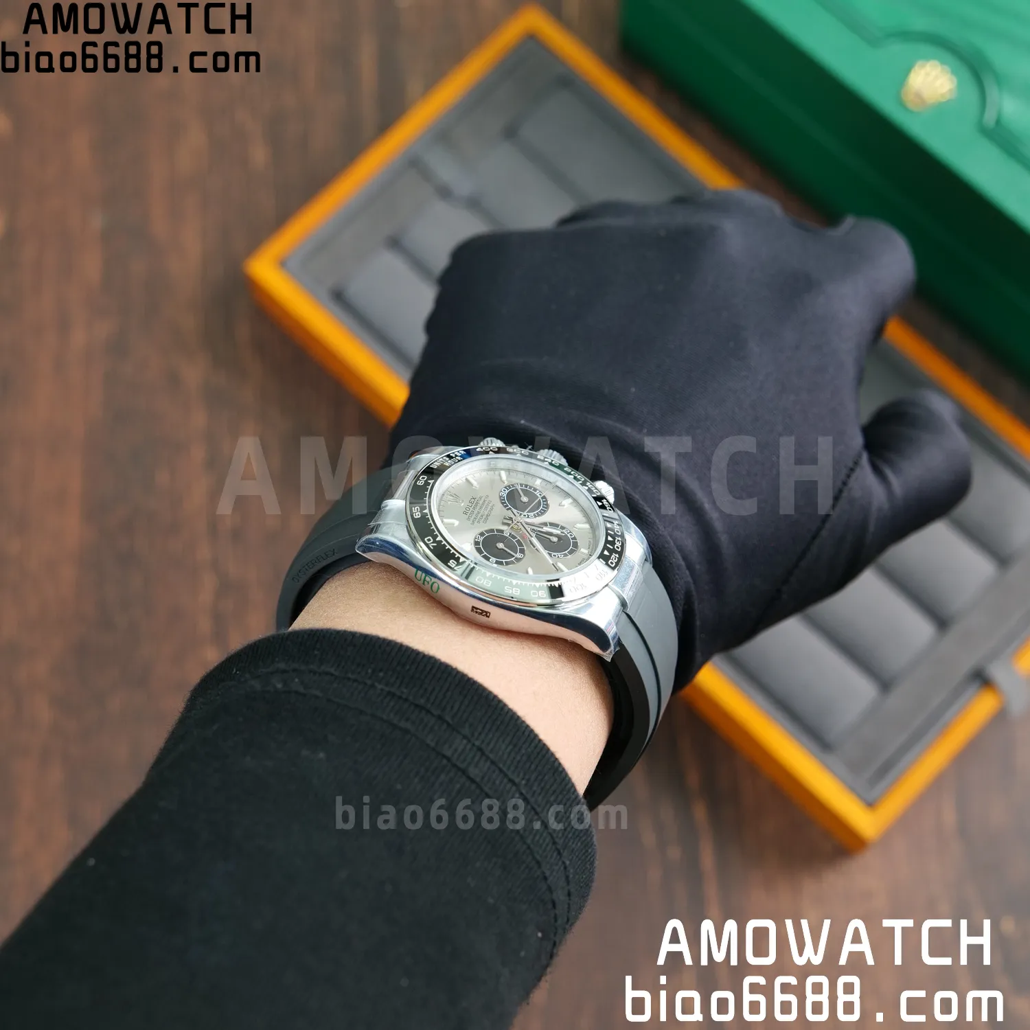 Rolex Daytona 126519 SS UFO 1:1 Best Edition RG Dial on Oysterflex Strap UF4131 (Free Sprung) 87 829d84de0b84ff6 阿默表行AmoWatch