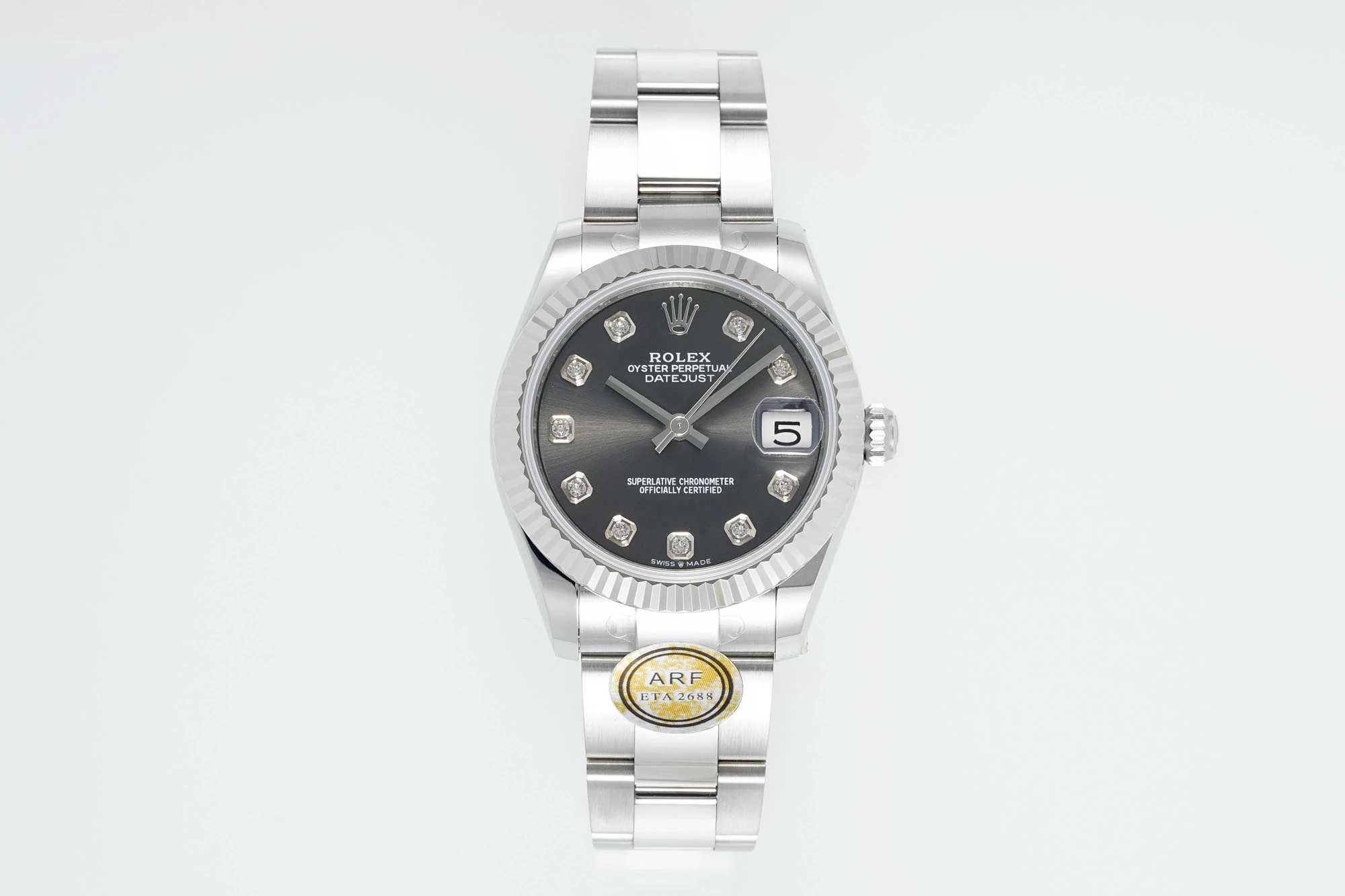 Rolex DateJust 31 278274 ARF 1:1 Best Edition 904L Steel Silver Diamonds Dial on SS Oyster Bracelet ETA2688 19 862e547a845acaa AMO Watch