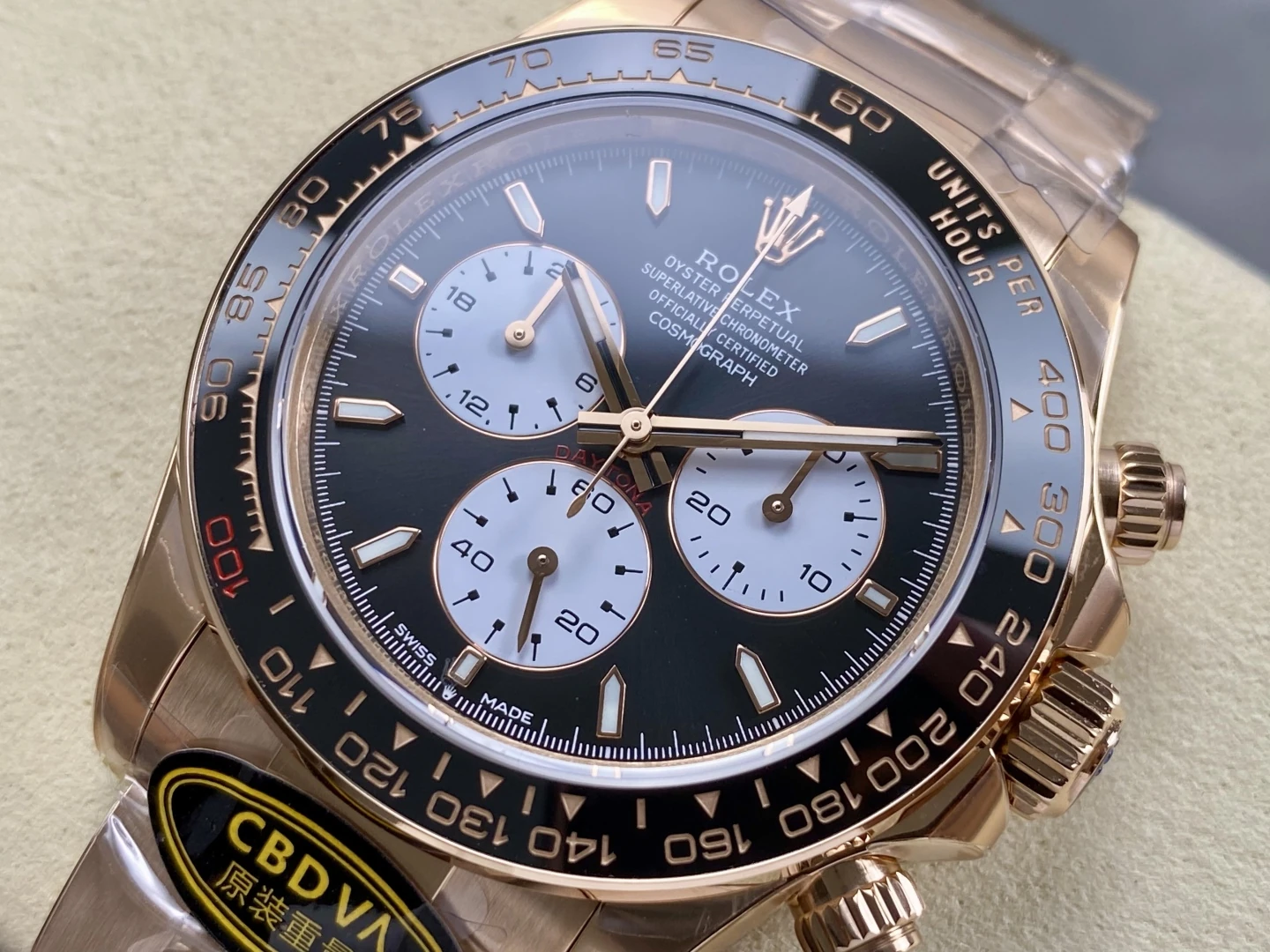 Rolex Daytona Le Mans CBF 1:1 Best Edition on RG Brcelet 4132 210g 27 8c6f167290d576c AMO Watch