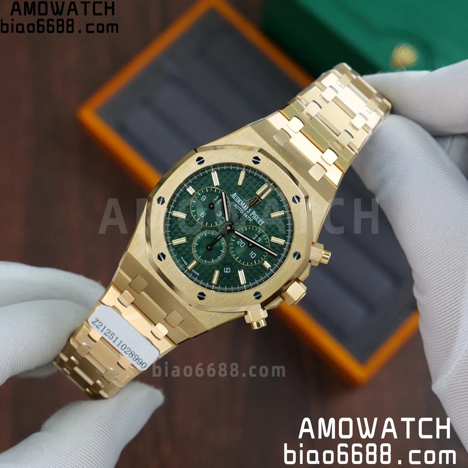 Custom Made AP Royal Oak Chrono 26331BA 18K rose gold cladding 59 8d72705a13954b2 AMO Watch