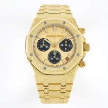 Royal Oak Chrono 26240 Frosted YG DDF 1:1 Best Edition YG Dial on YG Bracelet DD4401 Super Clone