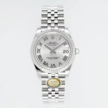 Rolex DateJust 31 278274 ARF 1:1 Best Edition 904L Steel Silver Roman Dial on SS Jubilee Bracelet
