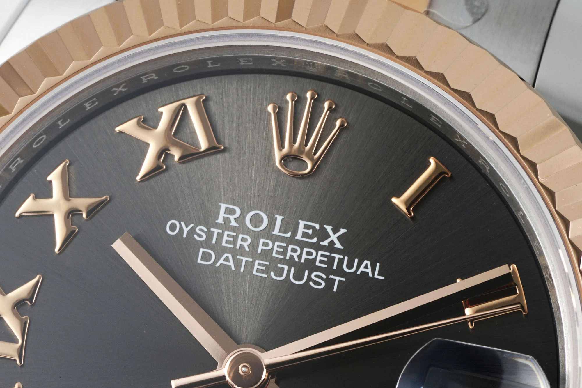 Rolex DateJust 31 278271 ARF 1:1 Best Edition 904L Steel Grey Roman Diamonds Dial on SS/RG Oyster Bracelet 21 90cbc035f6513a9 AMO Watch