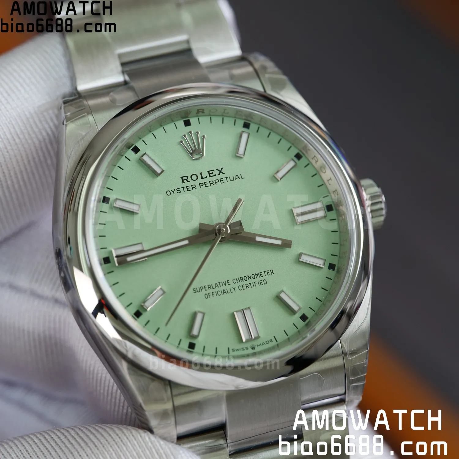 Rolex Oyster Perpetual 126000 36mm VSF 1:1 Best Edition 904L Steel Vanilla Green Dial on SS Bracelet 78 910f4d30a377851 AMO Watch