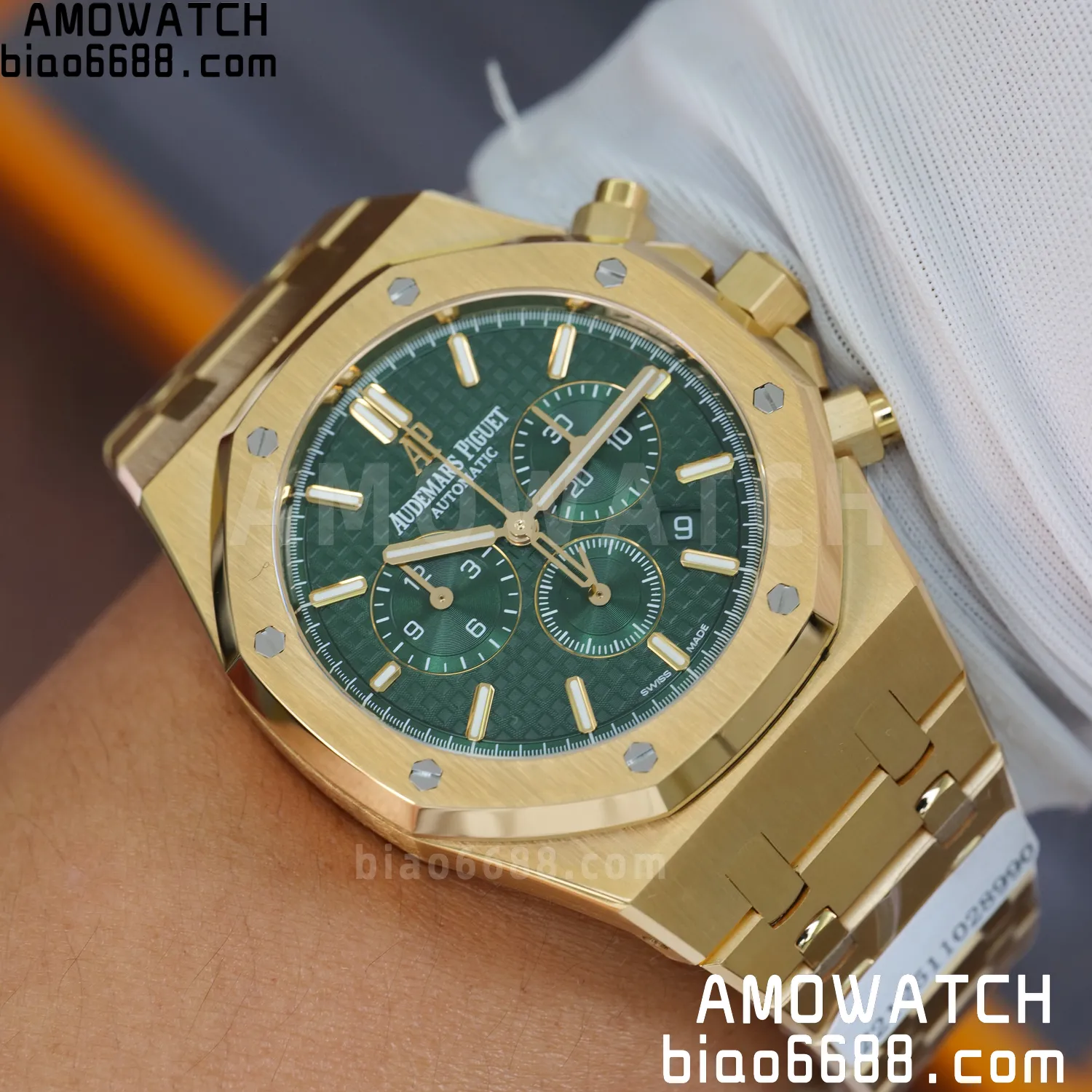 Custom Made AP Royal Oak Chrono 26331BA 18K rose gold cladding 75 91efaea3cfb2c34 AMO Watch