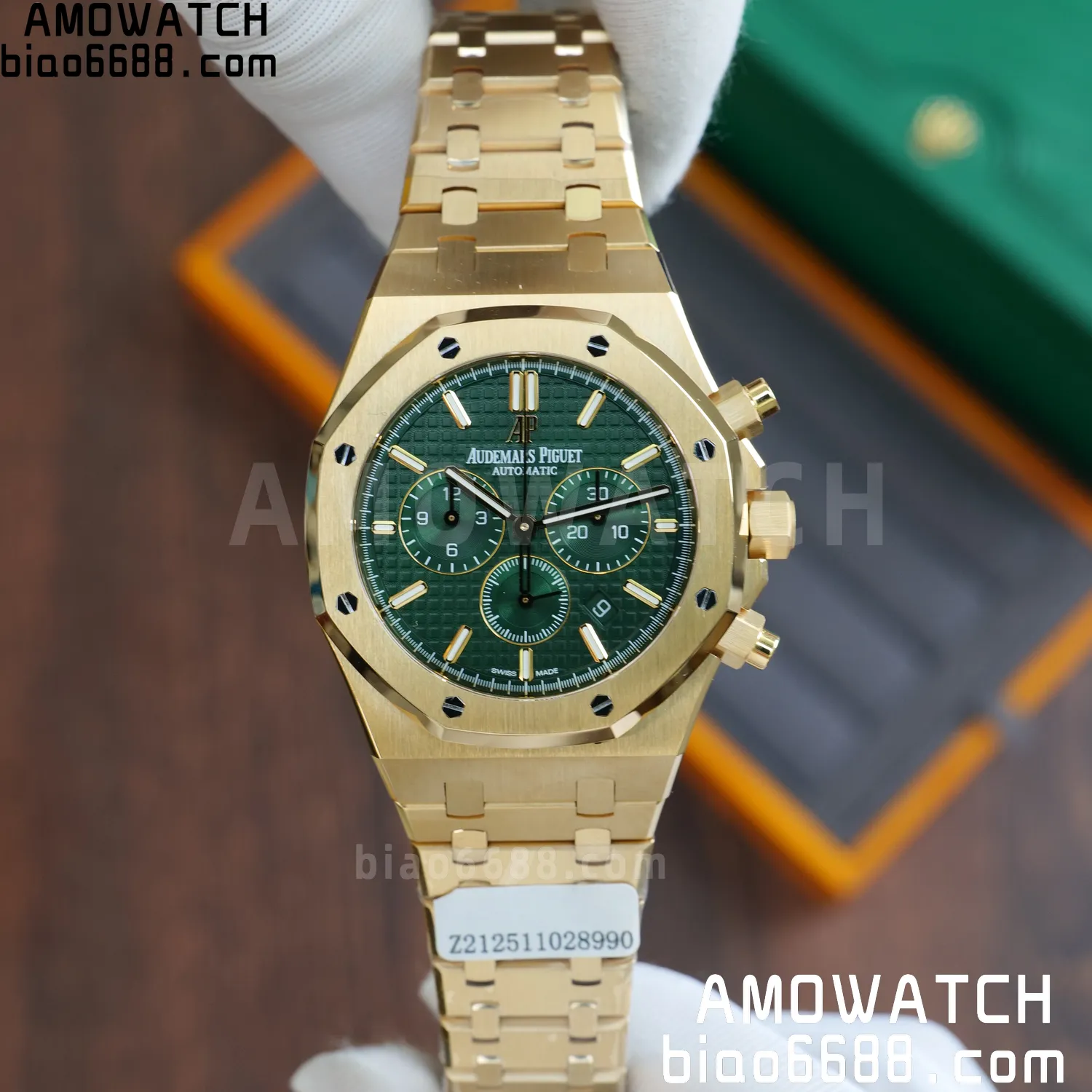 Custom Made AP Royal Oak Chrono 26331BA 18K rose gold cladding 62 945a16de7d9e0aa AMO Watch