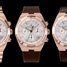 VC Overseas 5500V Chrono RG 8F 1:1 Best Edition White Dial  A5200