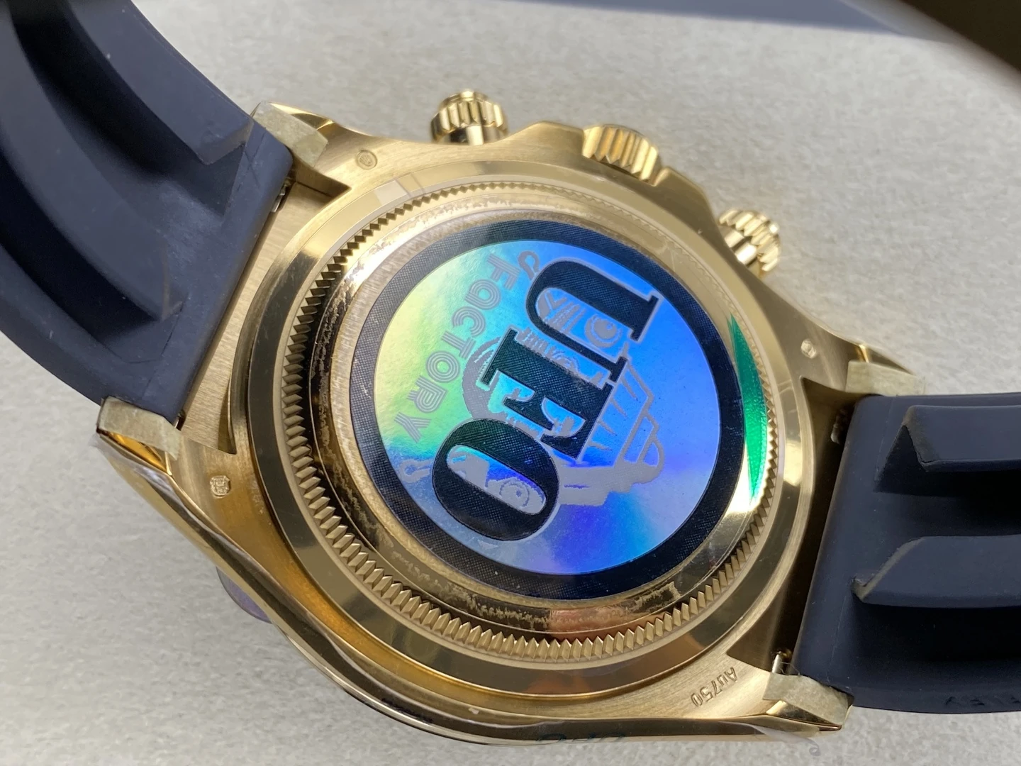 Rolex Daytona 126518 YG UFO 1:1 Best Edition Meteorite Stick Dial on Oysterflex Strap UF4131 (Free Sprung) 41 9772e9164f57560 AMO Watch