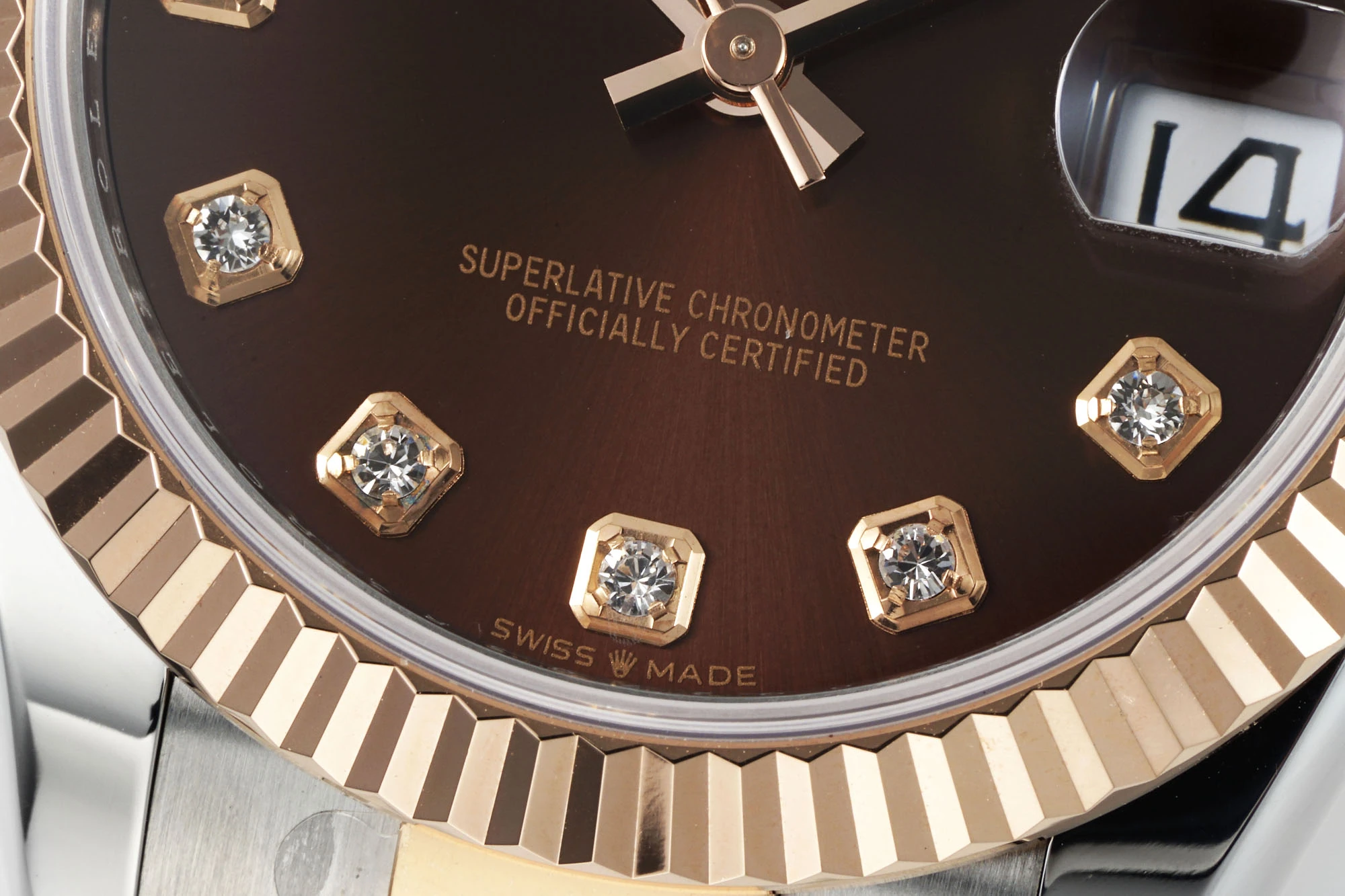 Rolex DateJust 31 278271 ARF 1:1 Best Edition 904L Steel Borwn Diamonds Dial on SS/RG Oyster Bracelet 23 985f620ffb63907 AMO Watch