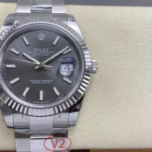 Rolex DateJust 41 126334 904L SS VSF 1:1 Best Edition Blue Stick Dial on Oyster Bracelet VS3235 V2 (140g) V2
