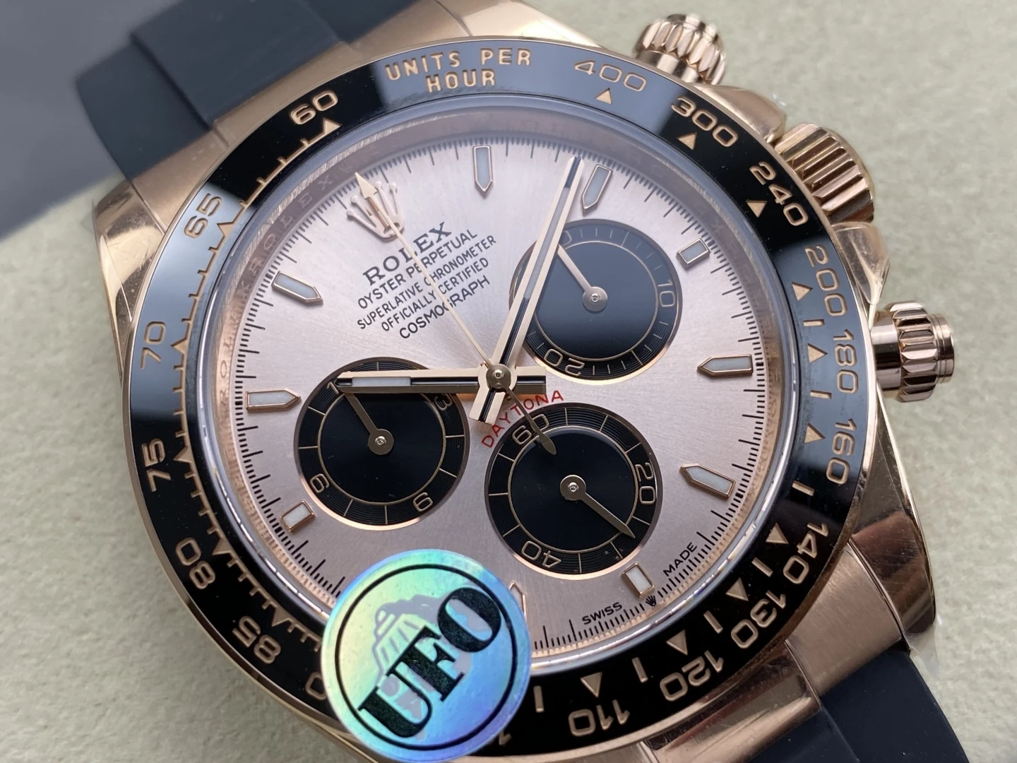 Rolex Daytona 126515 RG UFO 1:1 Best Edition RG Dial on Oysterflex Strap UF4131 (Free Sprung) 28 9afb83b5f9198be AMO Watch