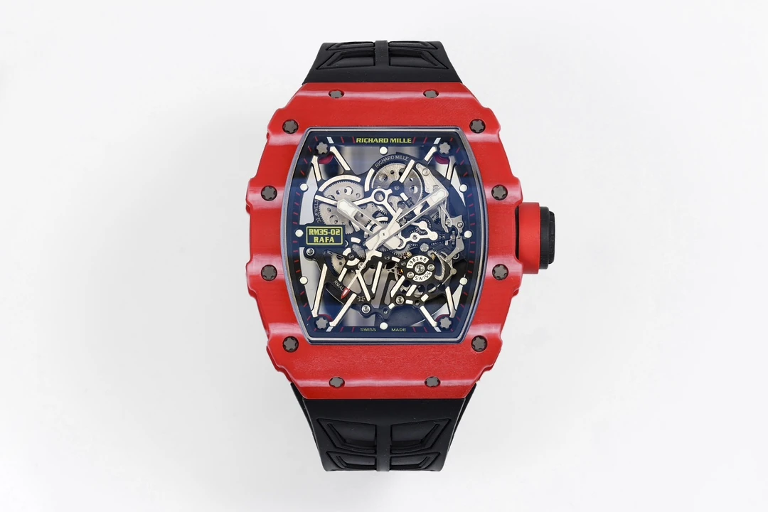 RICHARD MILLE RM035-02 Red NTPT ZF 1:1 Best Edition Skeleton Dial on Black Rubber Strap RMAL1 Super Clone V7 19 9b2ac54b2938b87 AMO Watch