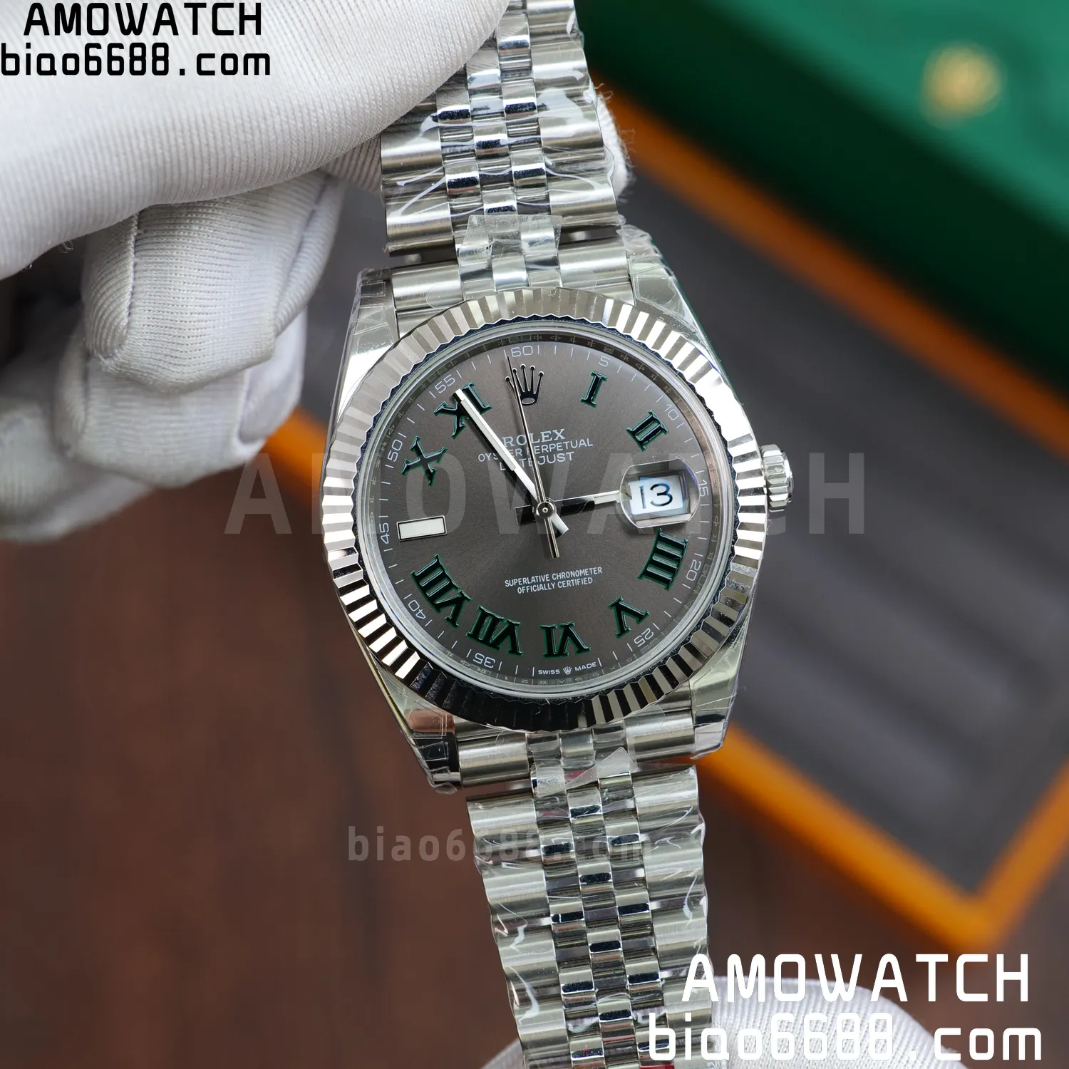 Rolex DateJust 41 126334 904L SS VSF 1:1 Best Edition Gray Roman Dial on Jubilee Bracelet VS3235 V2 (133g) 65 9c753ff0c5de50e AMO Watch