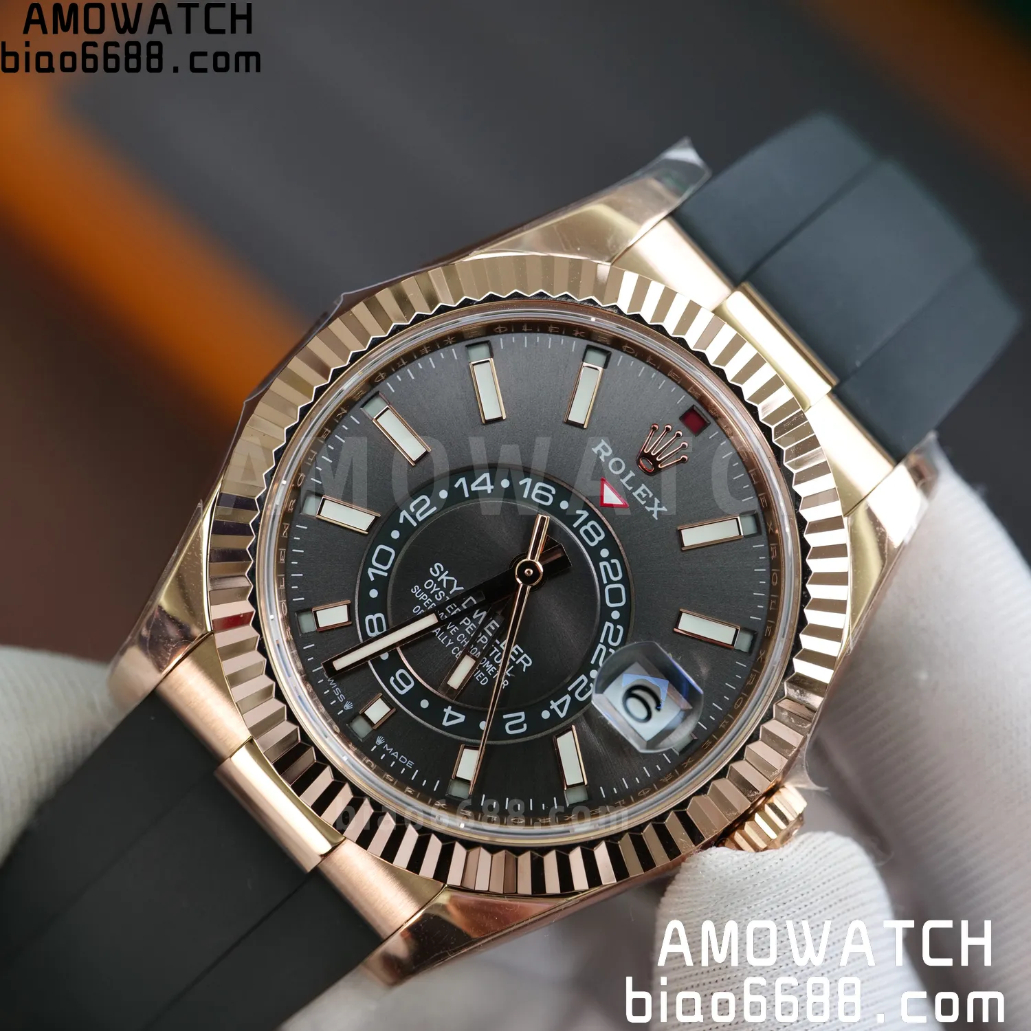 Rolex Sky-Dweller 336238 YG ZF 1:1 Best Edition Mint Gray Dial Asian 2824(Gain Weight)187g 67 9fd166e2881f4bb AMO Watch