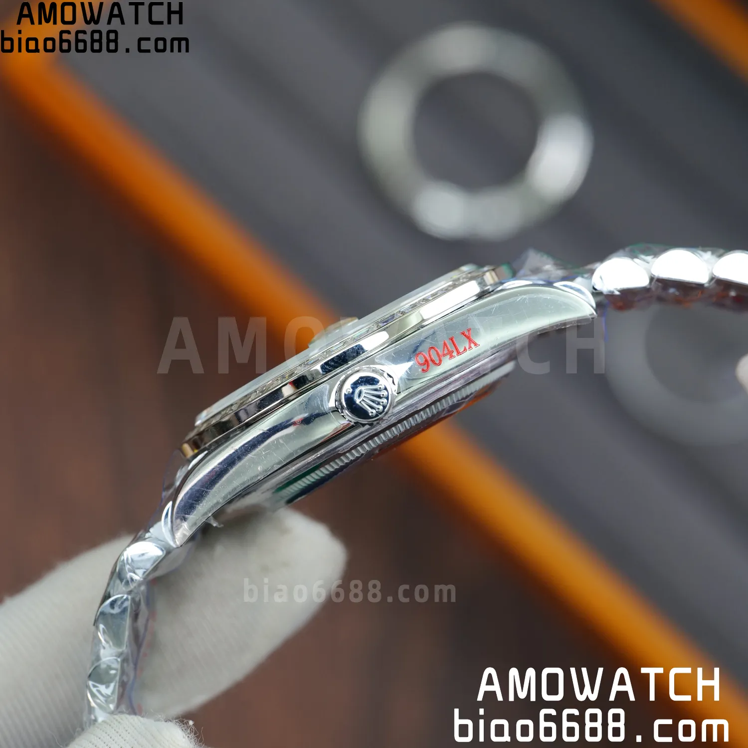 Custom Made Rolex DayDate 228236 40mm Best Edition Moissanite Bezel Deep Crystal 183g 64 a47e131b2eab6cb AMO Watch