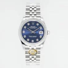 Rolex DateJust 31 278274 ARF 1:1 Best Edition 904L Steel Blue Diamonds Dial on SS Jubilee Bracelet