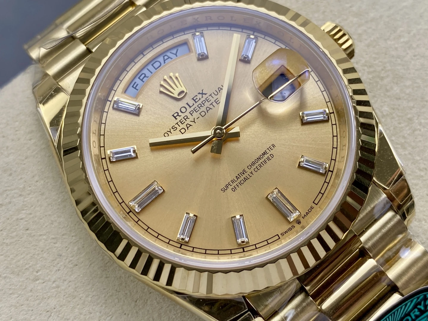 Rolex Day Date 40 YG 228238 RCF 1:1 Best Edition YG Dial on President Bracelet VR3255 (211g) 26 a543cf45cbdecf0 AMO Watch