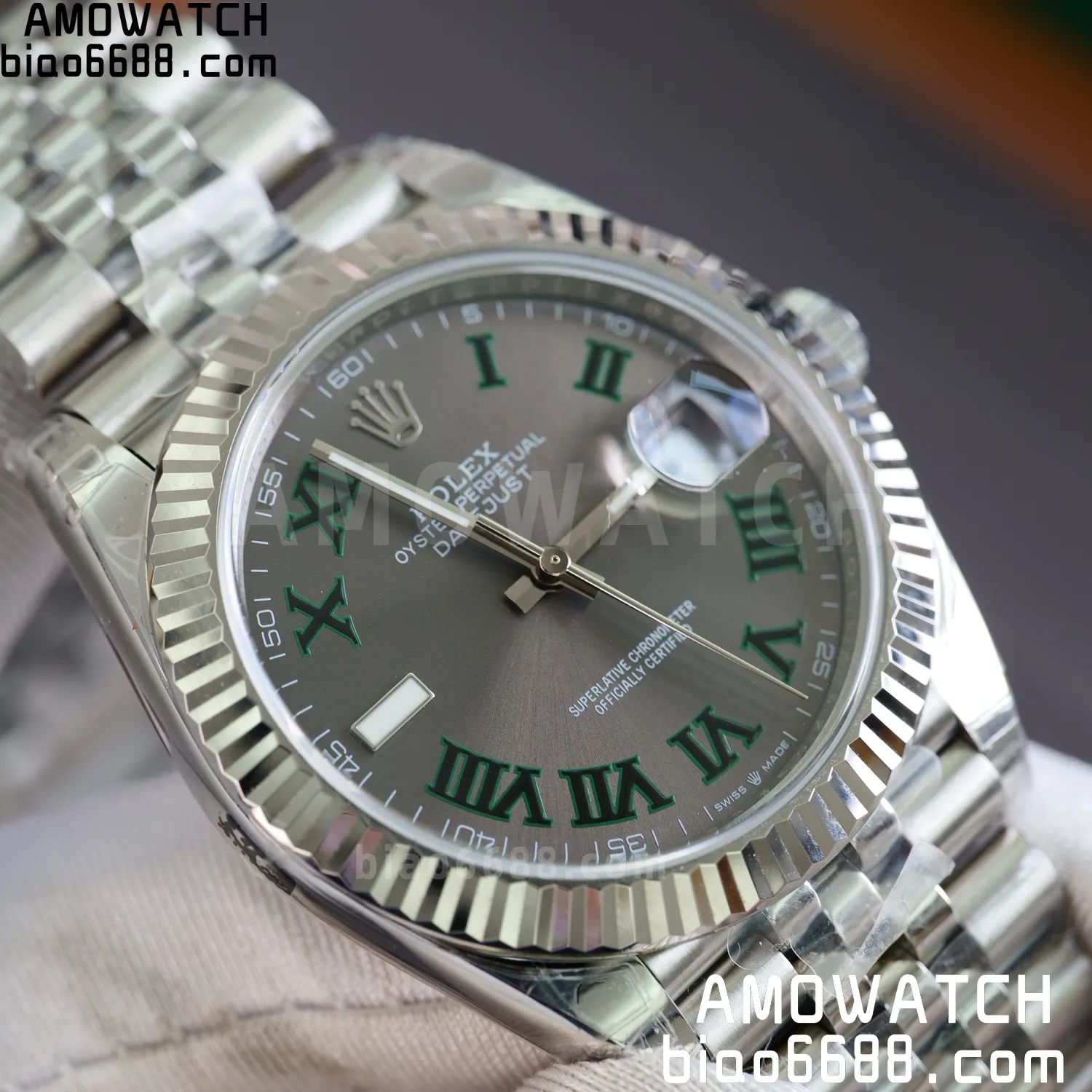 Rolex DateJust 41 126334 904L SS VSF 1:1 Best Edition Gray Roman Dial on Jubilee Bracelet VS3235 V2 (133g) 80 a5677cff27c1203 AMO Watch