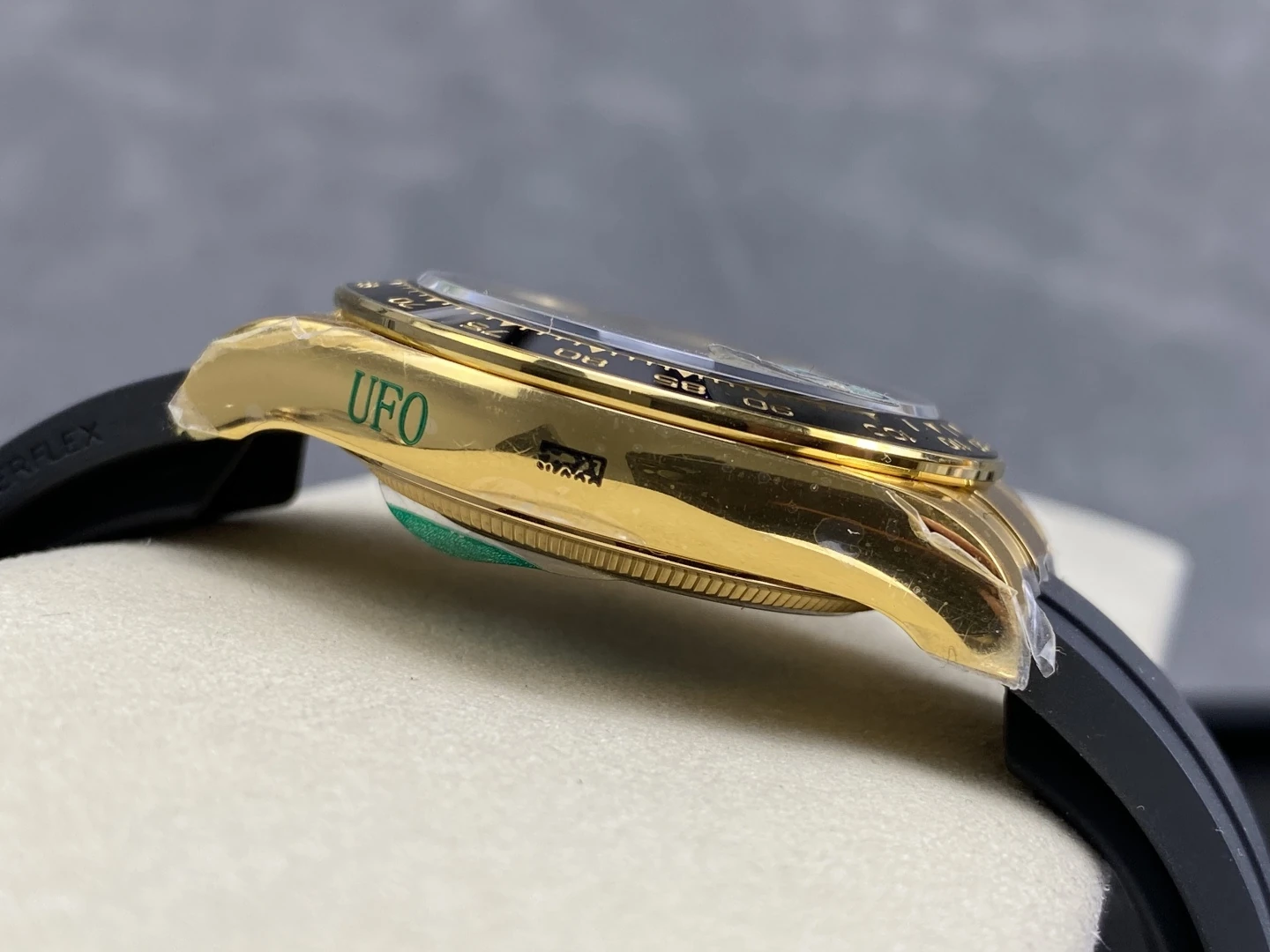 Rolex Daytona 126518 YG UFO 1:1 Best Edition YG/Black Stick Dial on Oysterflex Strap UF4131 (Free Sprung) 30 a7308287e494e7e AMO Watch