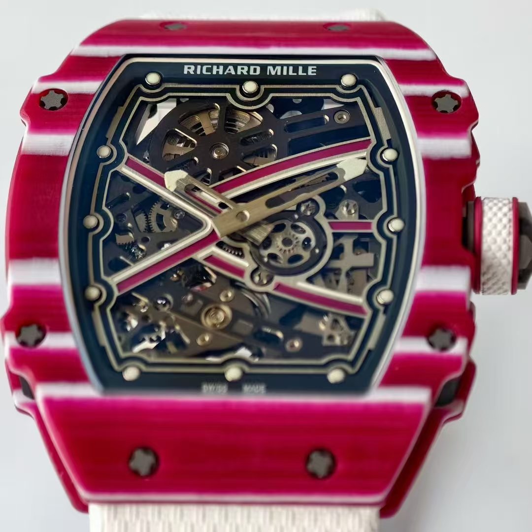 RICHARD MILLE RM67-02 Red NTPT VAF Best Edition Skeleton Dial on White Nylon strap CRMA7 Clone 22 a87ff679a2f3e71 阿默表行AmoWatch