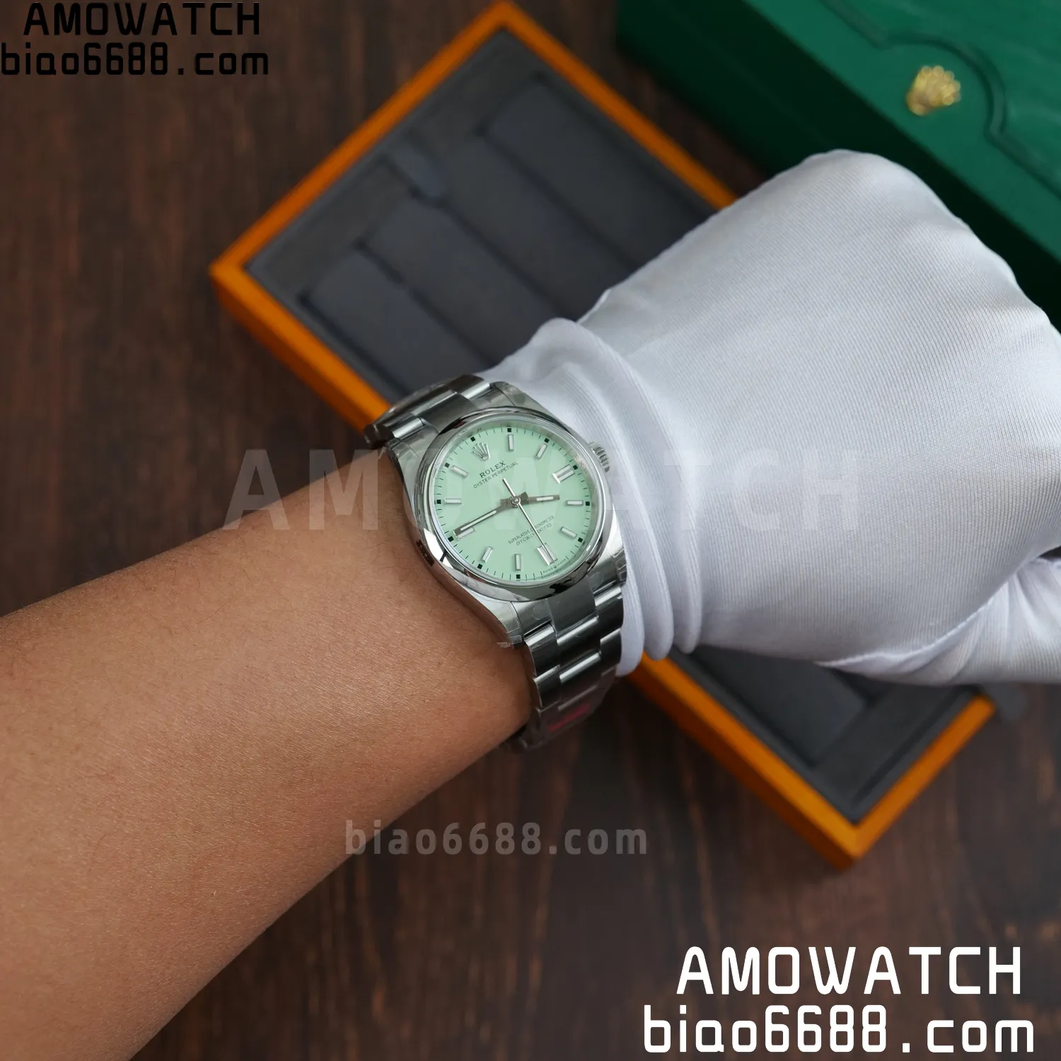 Rolex Oyster Perpetual 126000 36mm VSF 1:1 Best Edition 904L Steel Vanilla Green Dial on SS Bracelet 82 a8f3ac7923f2a6d AMO Watch