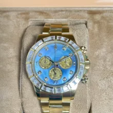 Rolex Daytona YG 116568 RX Factory 1:1 Best Edition MOP Dial on YG Bracelet DD4130 (Weighted)207g