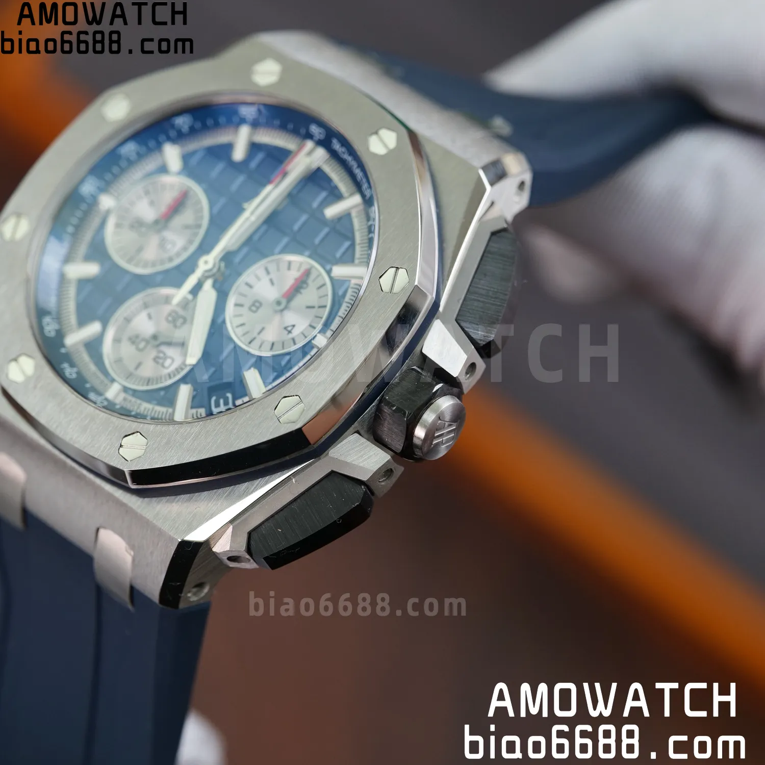 AP Royal Oak Offshore 43mm 26420 SS APSF 1:1 Best Edition Blue Dial on Rubber Strap Super Clone 4401 V2 (Free Sprung) 68 a9dfa93c23c5962 AMO Watch