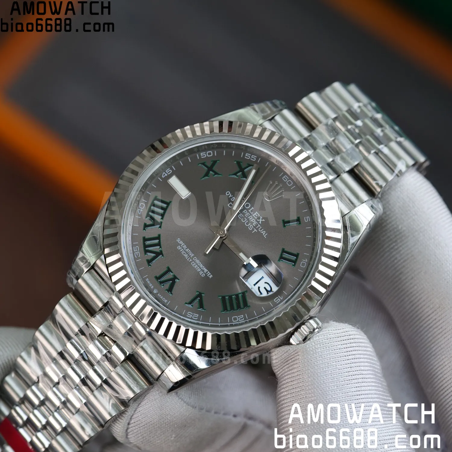 Rolex DateJust 41 126334 904L SS VSF 1:1 Best Edition Gray Roman Dial on Jubilee Bracelet VS3235 V2 (133g) 75 aa234eea4c416c3 AMO Watch