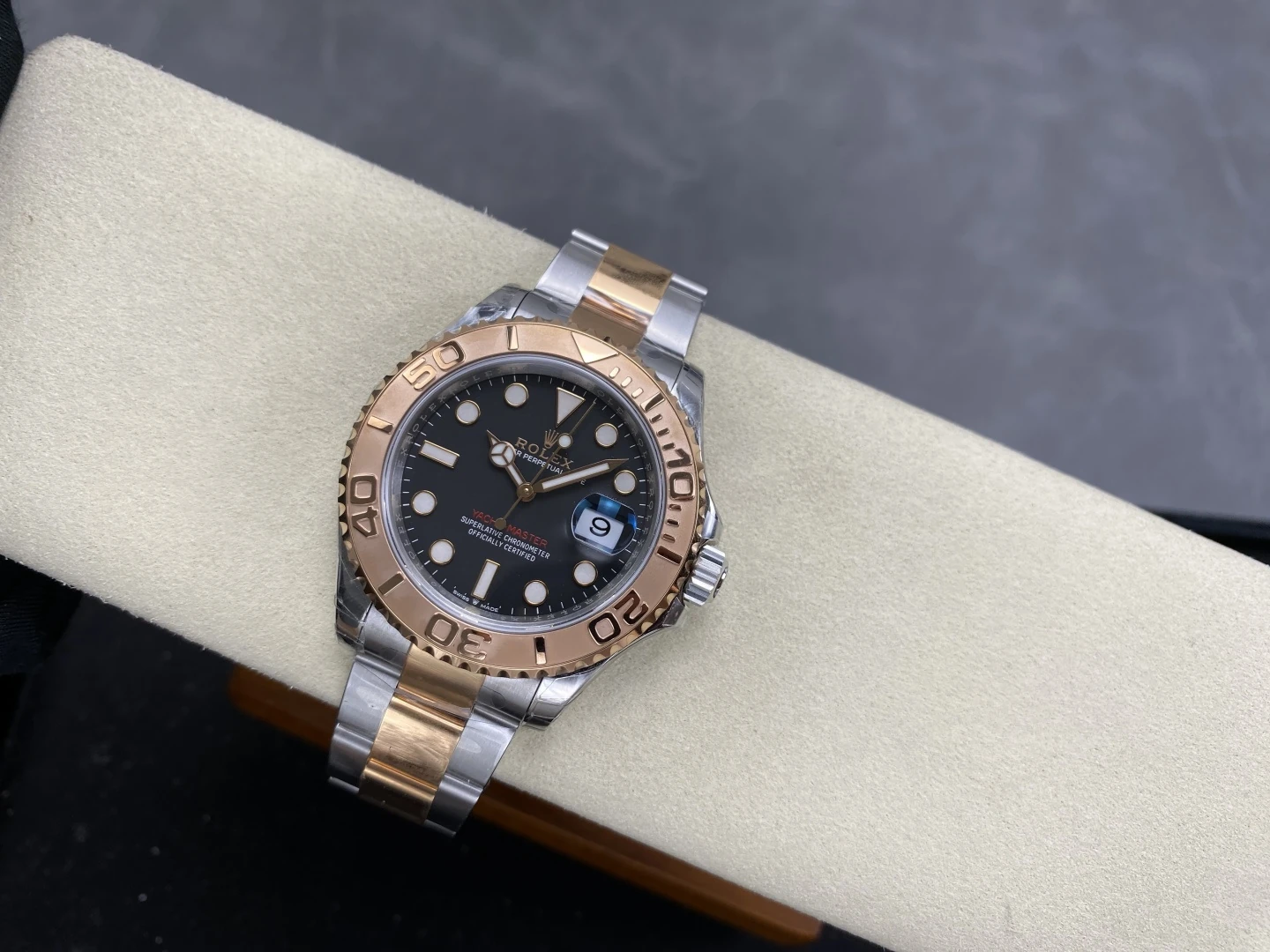 Rolex Yacht-Master 126621 SS/RG VSF 1:1 Best Edition 904L Steel Black Dial on SS/RG Bracelet DD3235 23 abafcdc0aabb78e AMO Watch