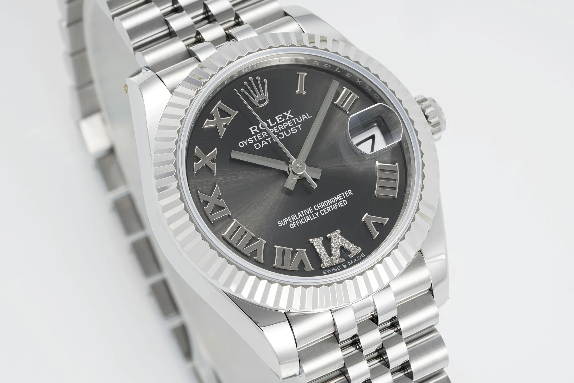 Rolex DateJust 31 278274 ARF 1:1 Best Edition 904L Steel Grey Roman Dial on SS Jubilee Bracelet 21 abc98102aeba8b6 AMO Watch