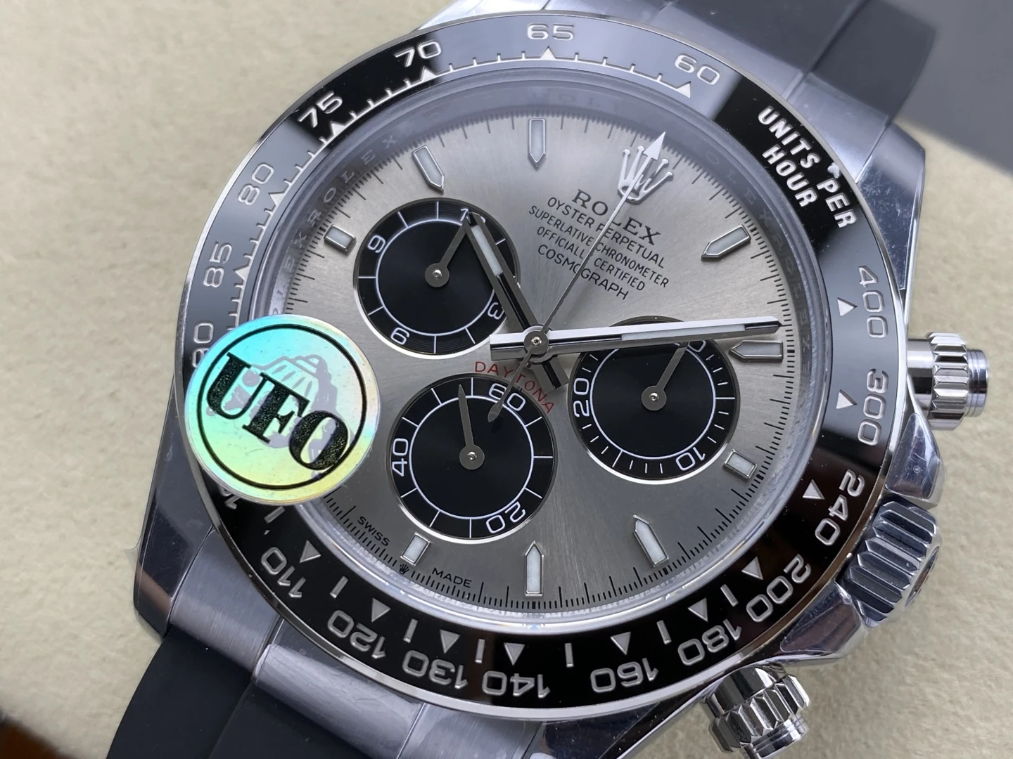 Rolex Daytona 126519 SS UFO 1:1 Best Edition RG Dial on Oysterflex Strap UF4131 (Free Sprung) 32 ac20f6c0026e140 AMO Watch