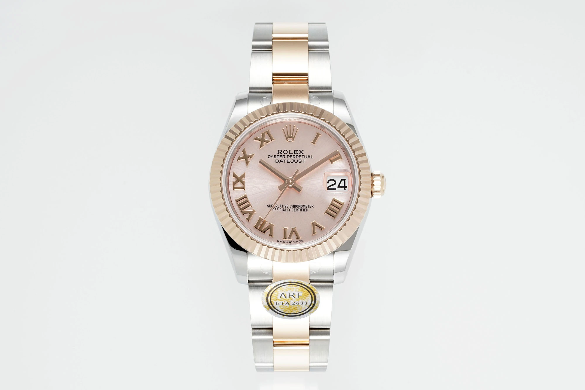 Rolex DateJust 31 278271 ARF 1:1 Best Edition 904L Steel Pink Roman Dial on SS/RG Oyster Bracelet 19 b16e6e7edd9790a AMO Watch