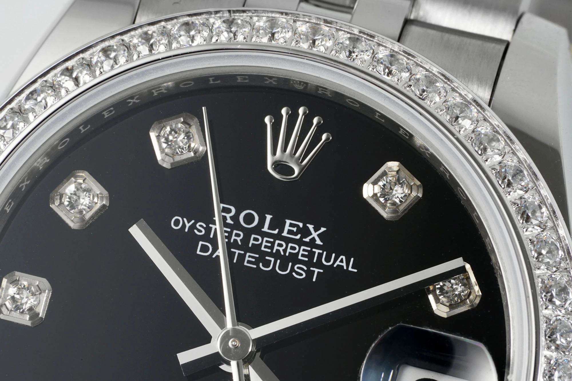 Rolex DateJust 31 278384 ARF 1:1 Best Edition 904L Steel Black Diamond Dial Diamond bezel on SS Jubilee Bracelet 21 b58cb500b939c39 AMO Watch