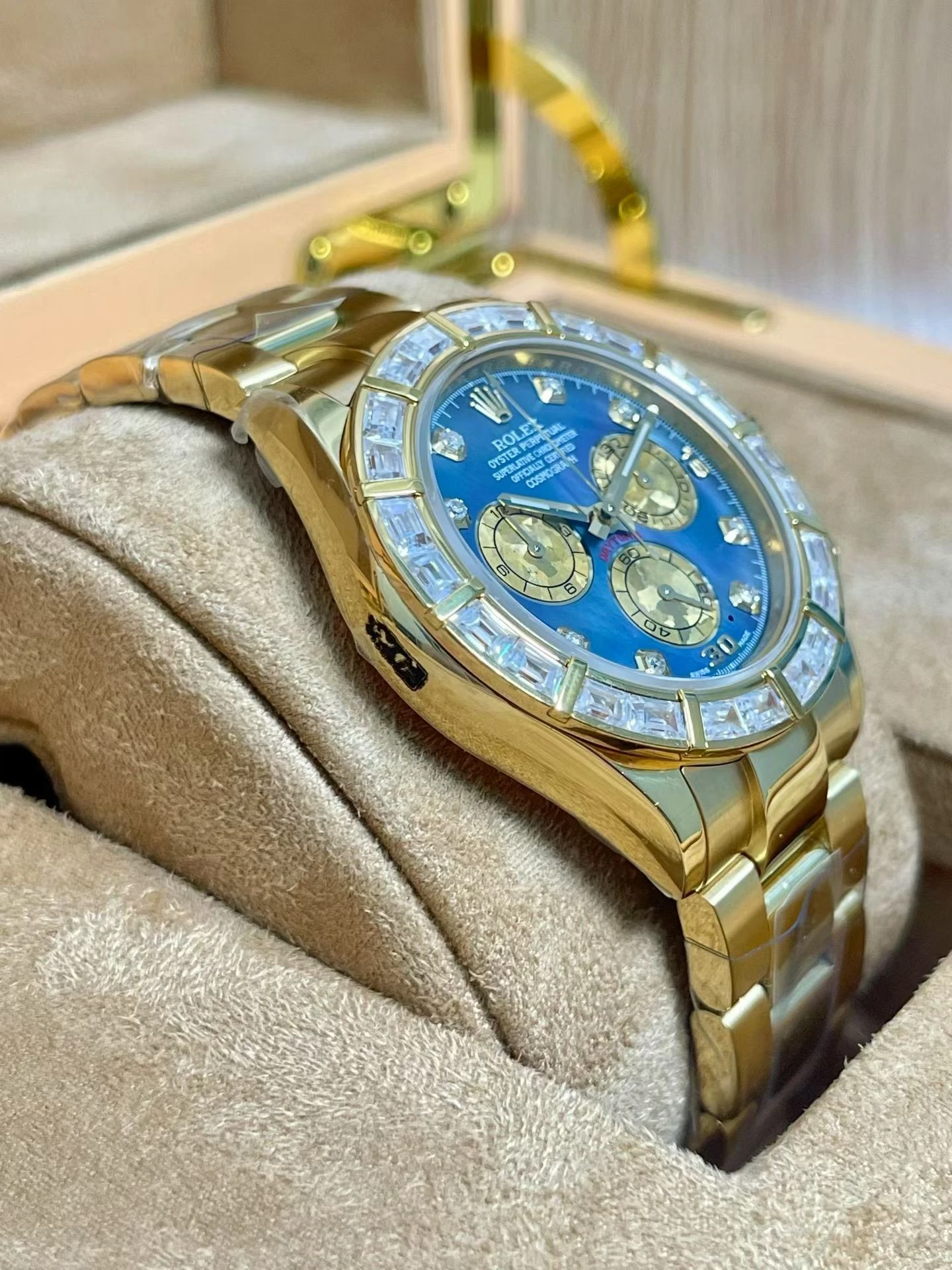 Rolex Daytona YG 116568 RX Factory 1:1 Best Edition MOP Dial on YG Bracelet DD4130 (Weighted)207g 21 b77cd49d8115ef0 AMO Watch