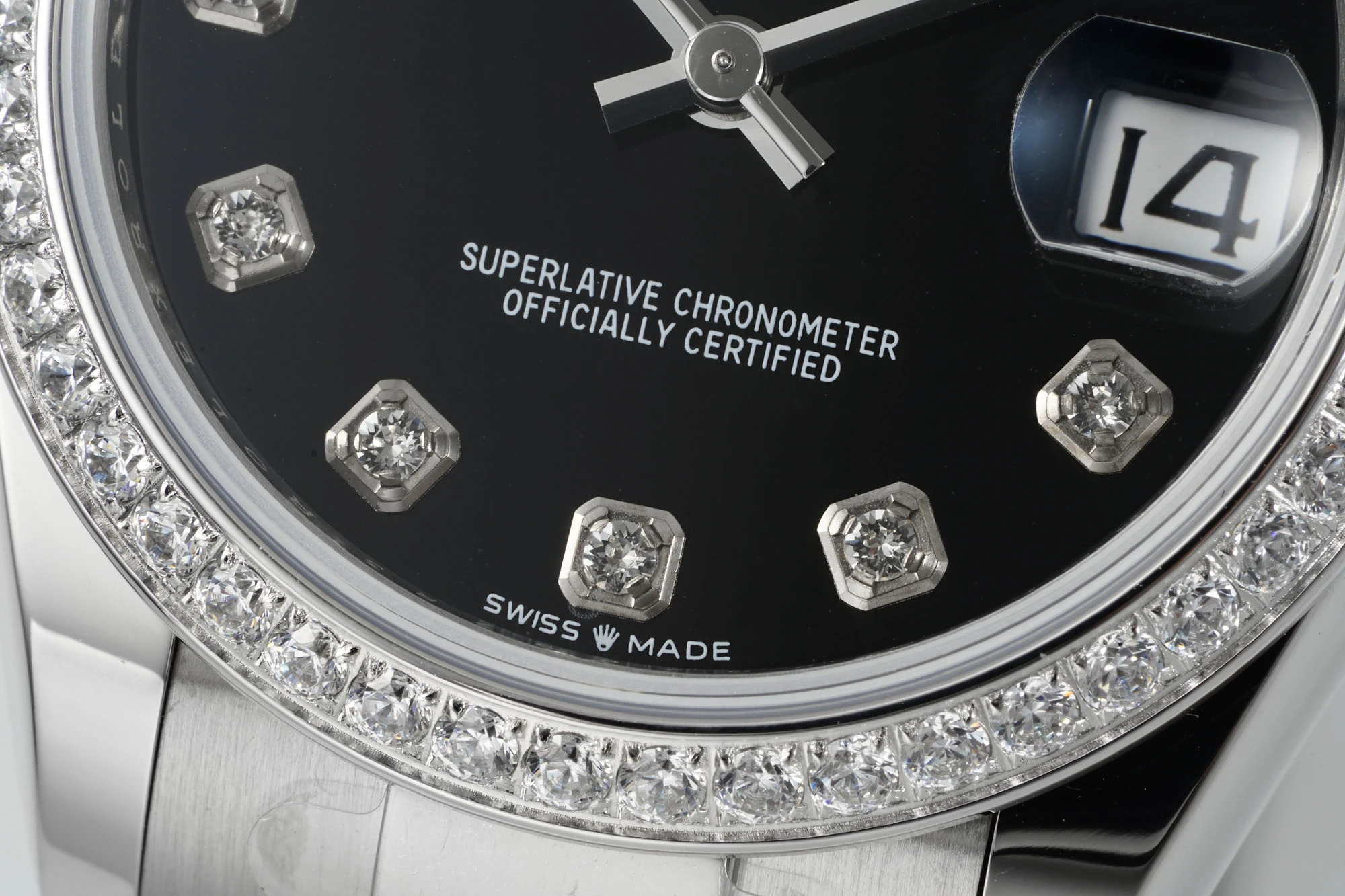 Rolex DateJust 31 278384 ARF 1:1 Best Edition 904L Steel Black Diamond Dial Diamond bezel on SS Oyster Bracelet 20 b7d450a0be9fd2f AMO Watch