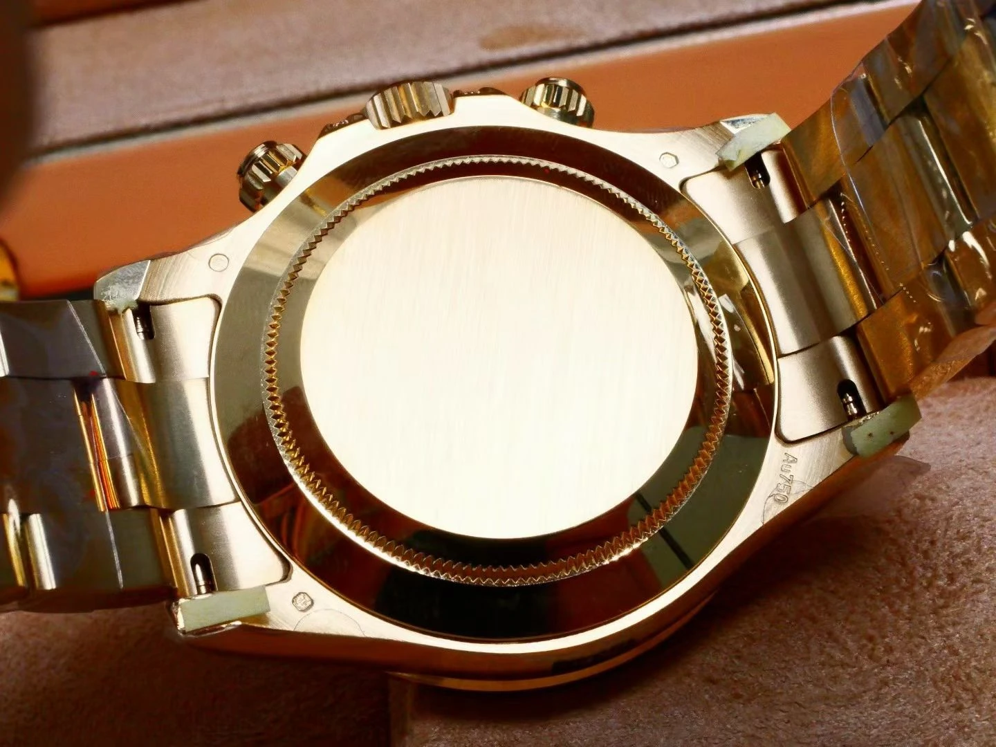 Rolex Daytona YG 116598 RX Factory 1:1 Best Edition Black Rainbow Dial on YG Bracelet DD4130 (Weighted)207g 27 b7f18c6c7044693 AMO Watch