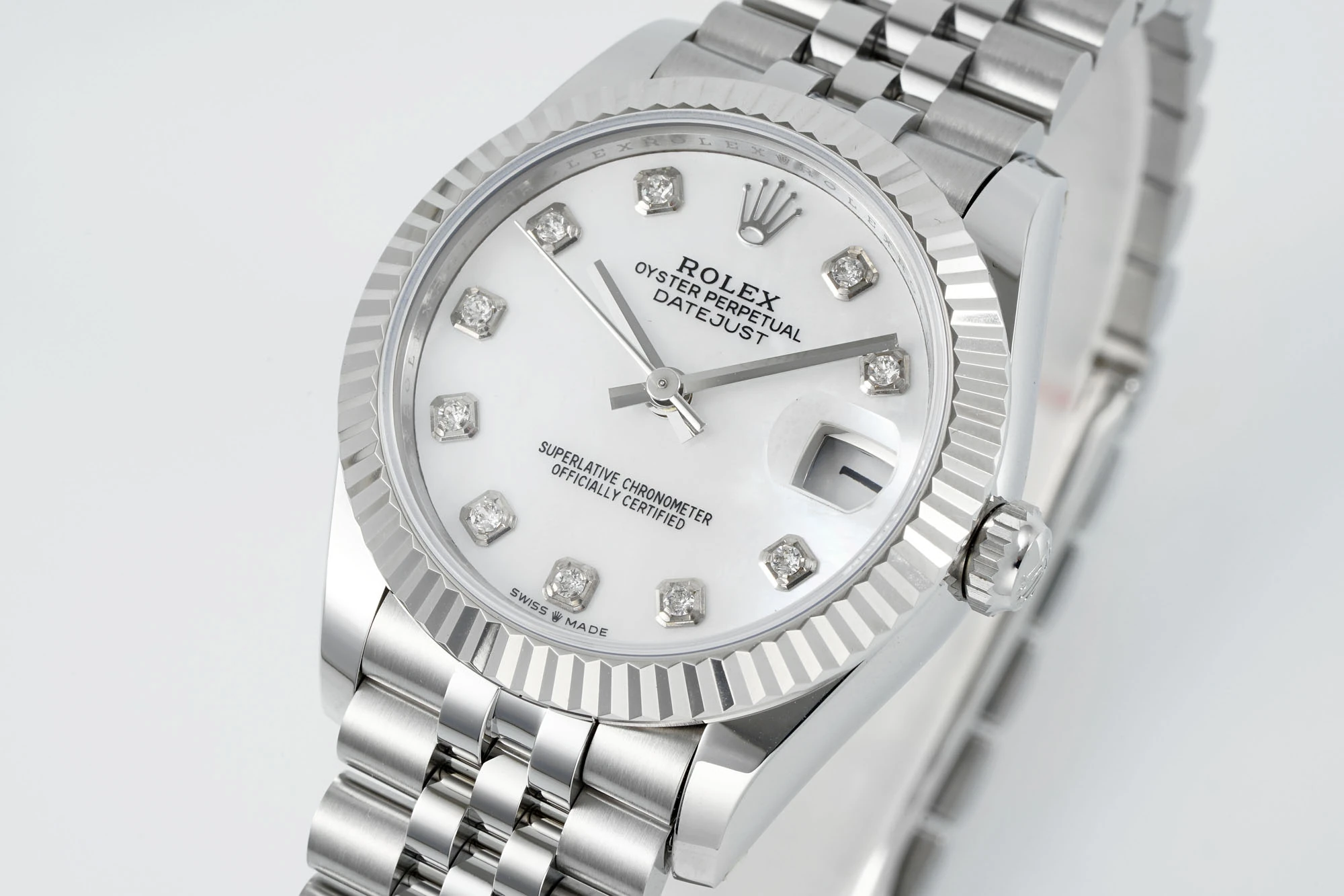 Rolex DateJust 31 278274 ARF 1:1 Best Edition 904L Steel MOP Diamonds Dial on SS Jubilee Bracelet 20 bbaef07d13420f1 AMO Watch