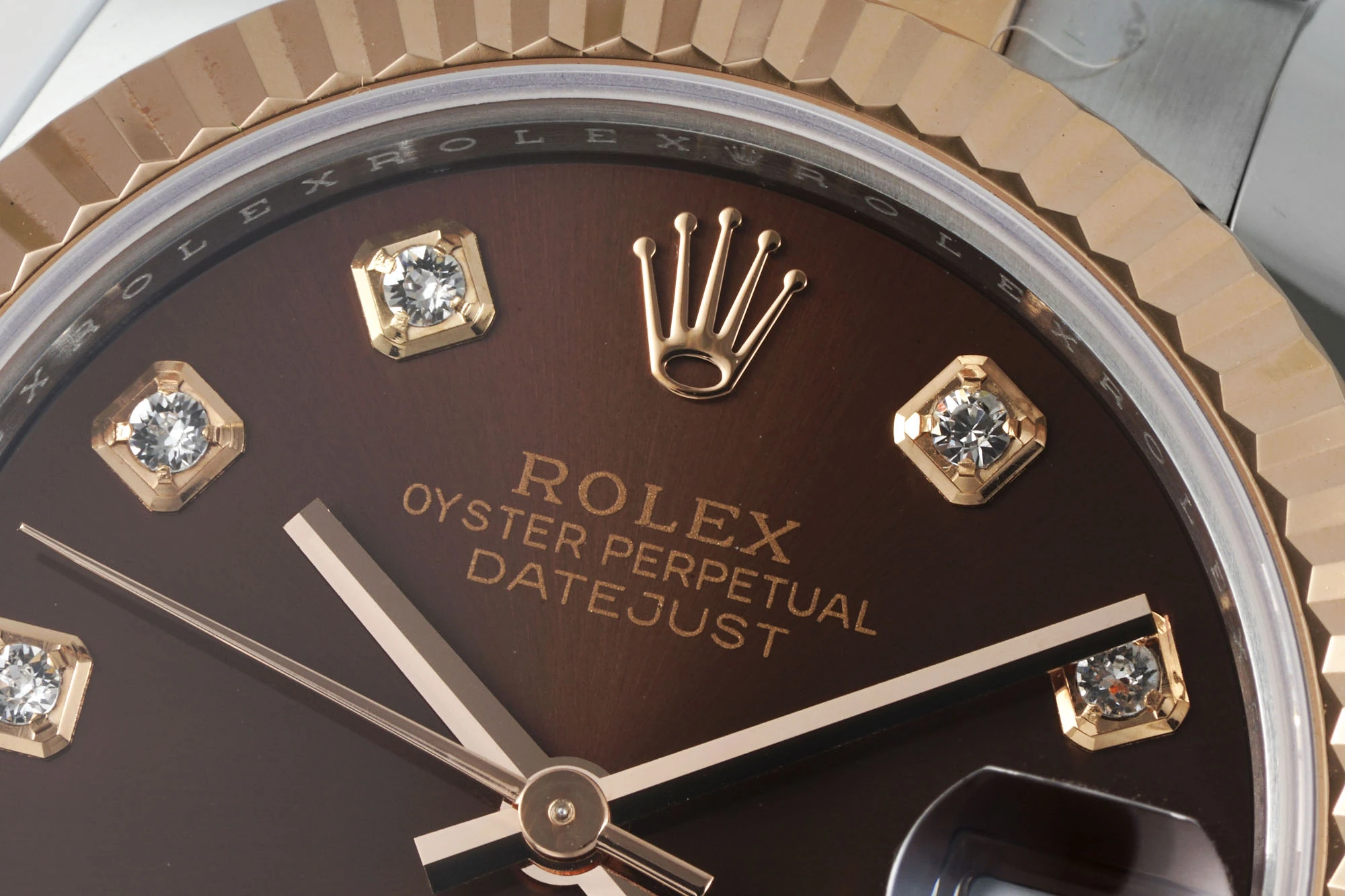 Rolex DateJust 31 278271 ARF 1:1 Best Edition 904L Steel Borwn Diamonds Dial on SS/RG Oyster Bracelet 22 bbec72756c39a47 AMO Watch